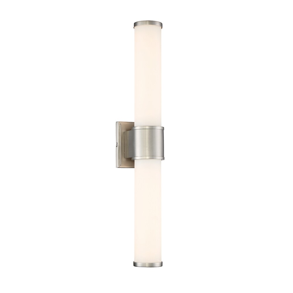 Designers Fountain LED6872-SP Linden 23-in 1-Light Satin Platinum LED Transitional Vanity Light