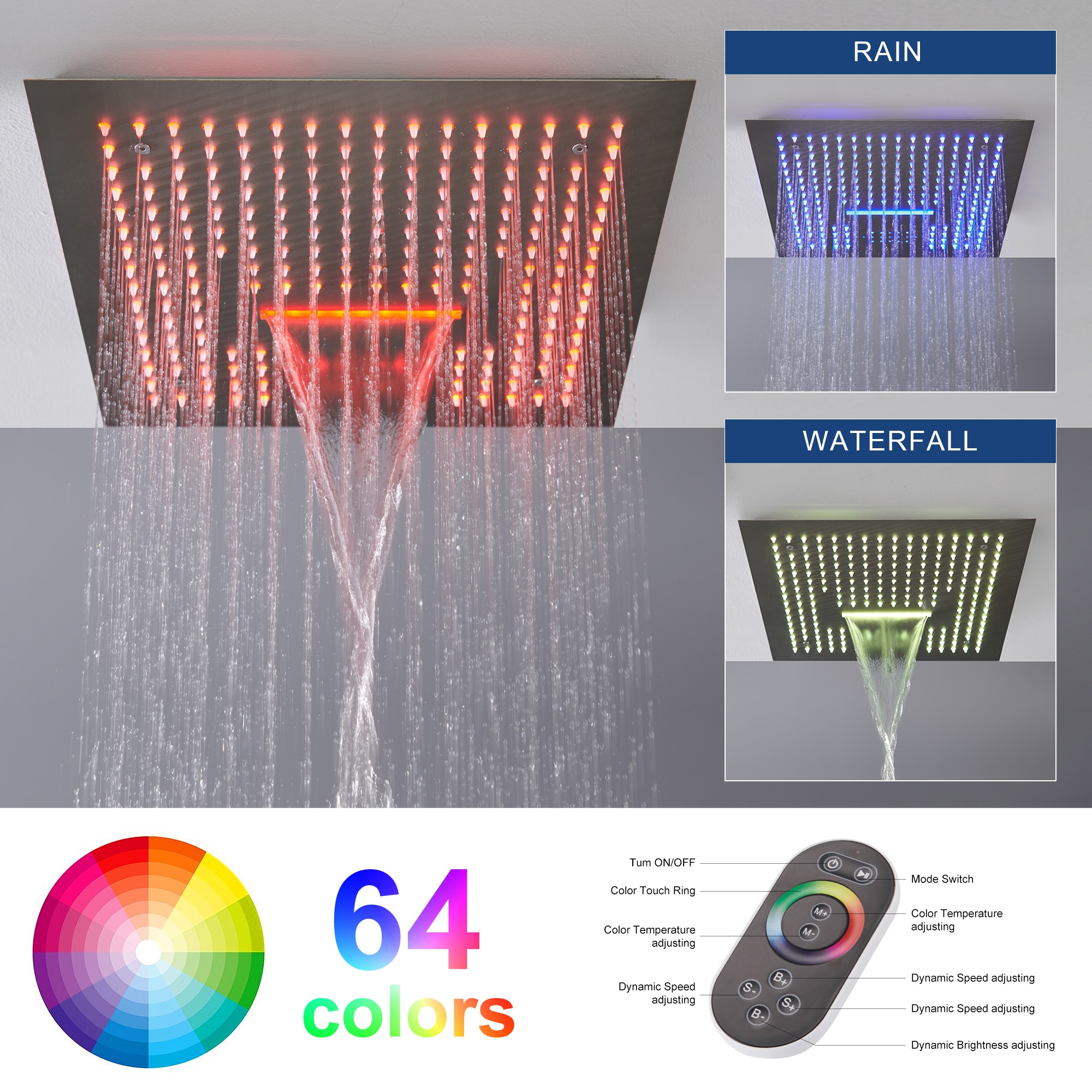 CASAINC WE-SS11MB Showerhead-Bar-Panels - View #5