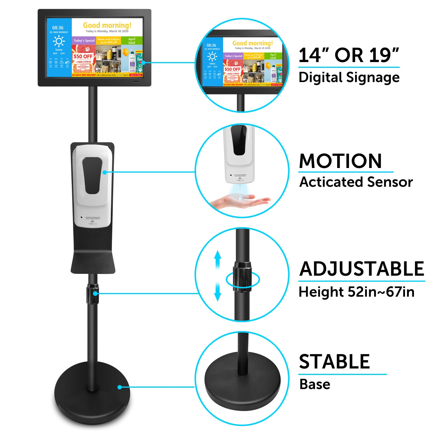 Sungale CPF1503-STAND-SET Picture-Frames - View #5