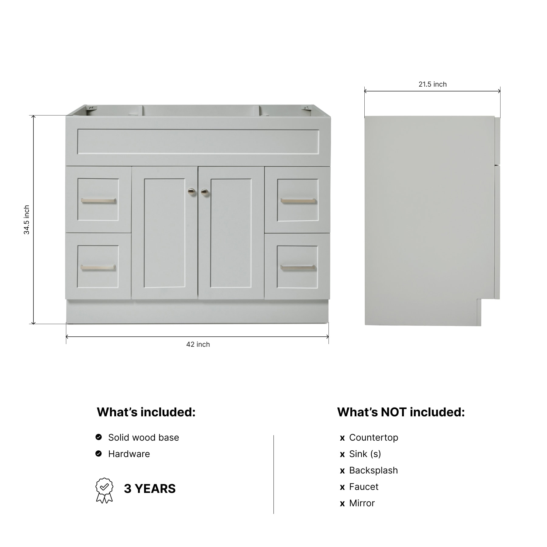 ARIEL F043S-BC-GRY vanities - View #4