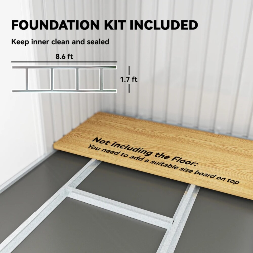 Wooakway FXLS0604-512Z223 Metal-Storage-Buildings-Sheds - View #4