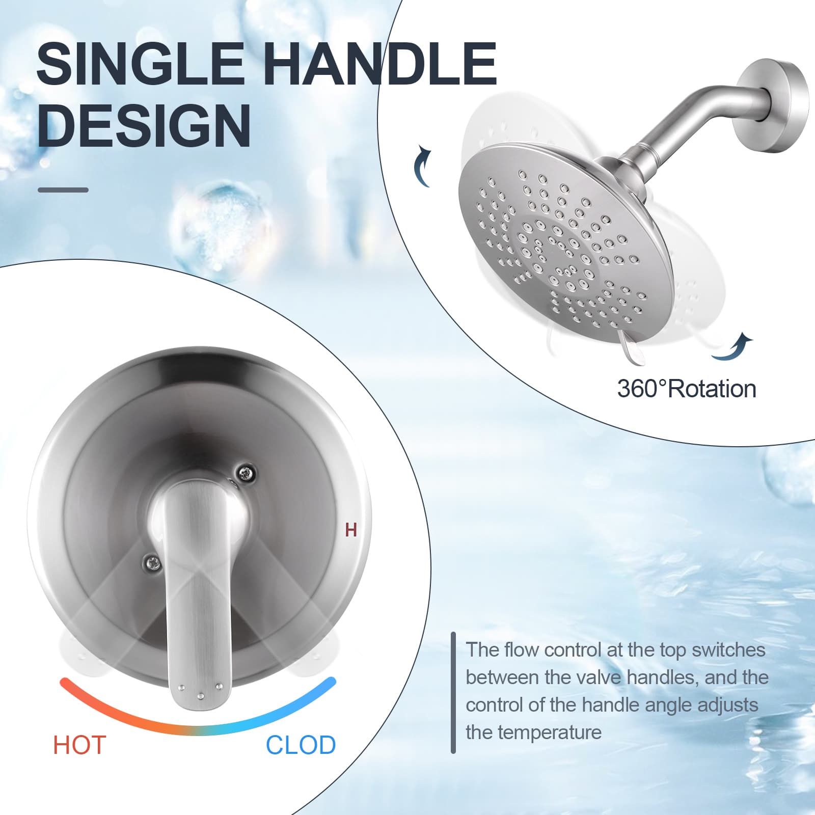 ALEASHA AL-5F11 Tub-Shower-Faucets - View #6