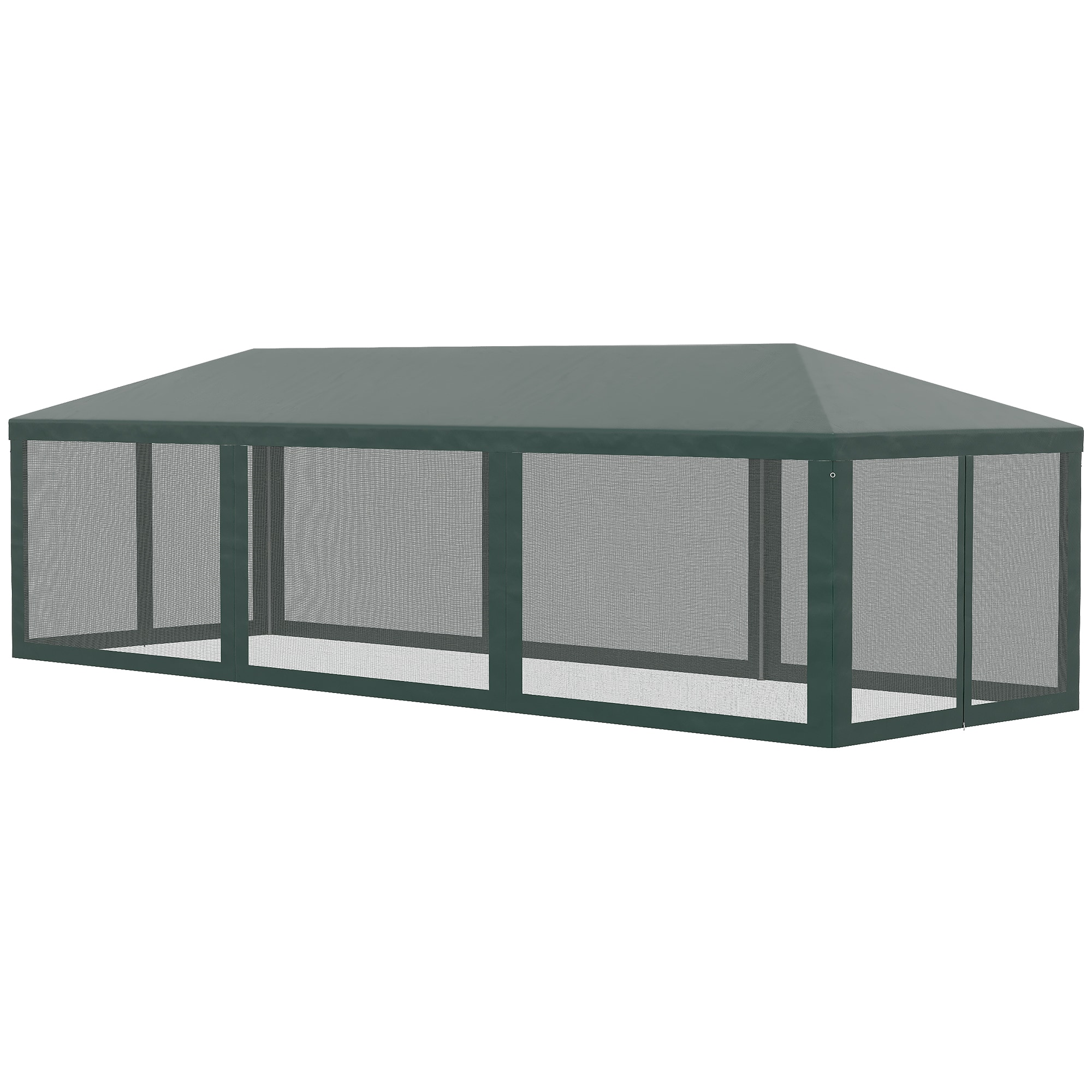Kahomvis AOS-QP109-228 28-Feet x 10-Feet Rectangle Green Party canopy