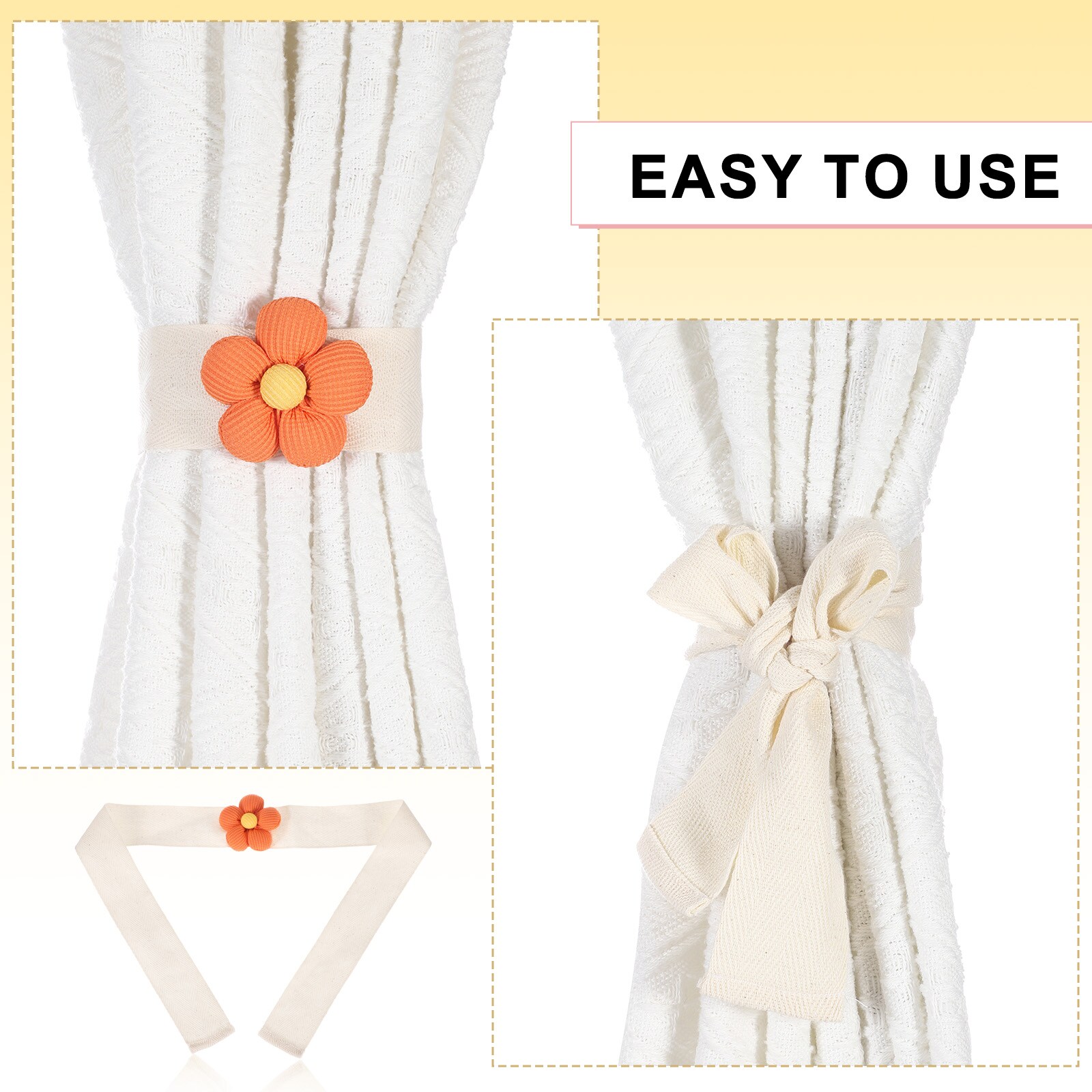 Unique Bargains S25093001UX5479 Curtain-Holdbacks - View #4