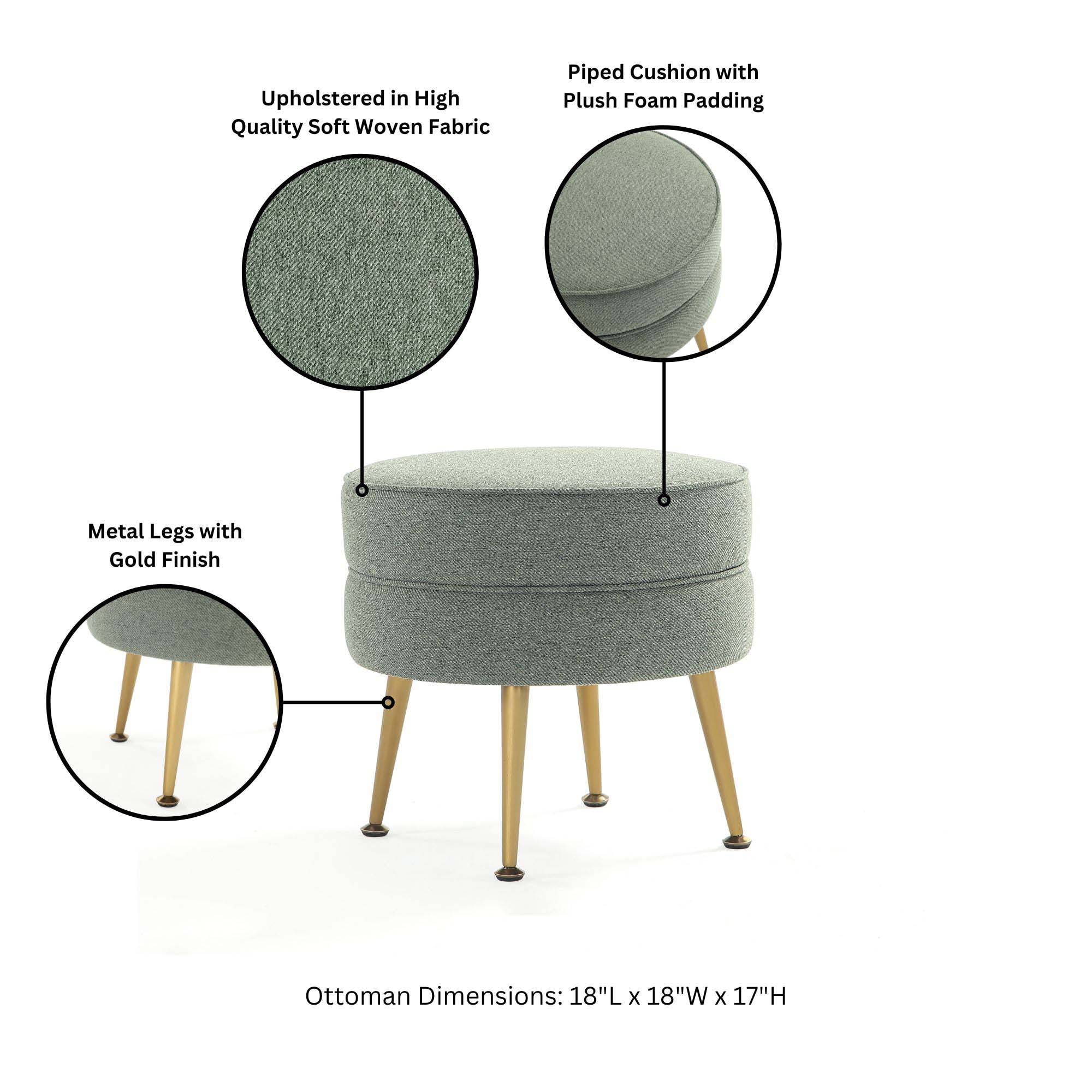 Manhattan Comfort 2-OT003-SG Indoor-Ottomans - View #4