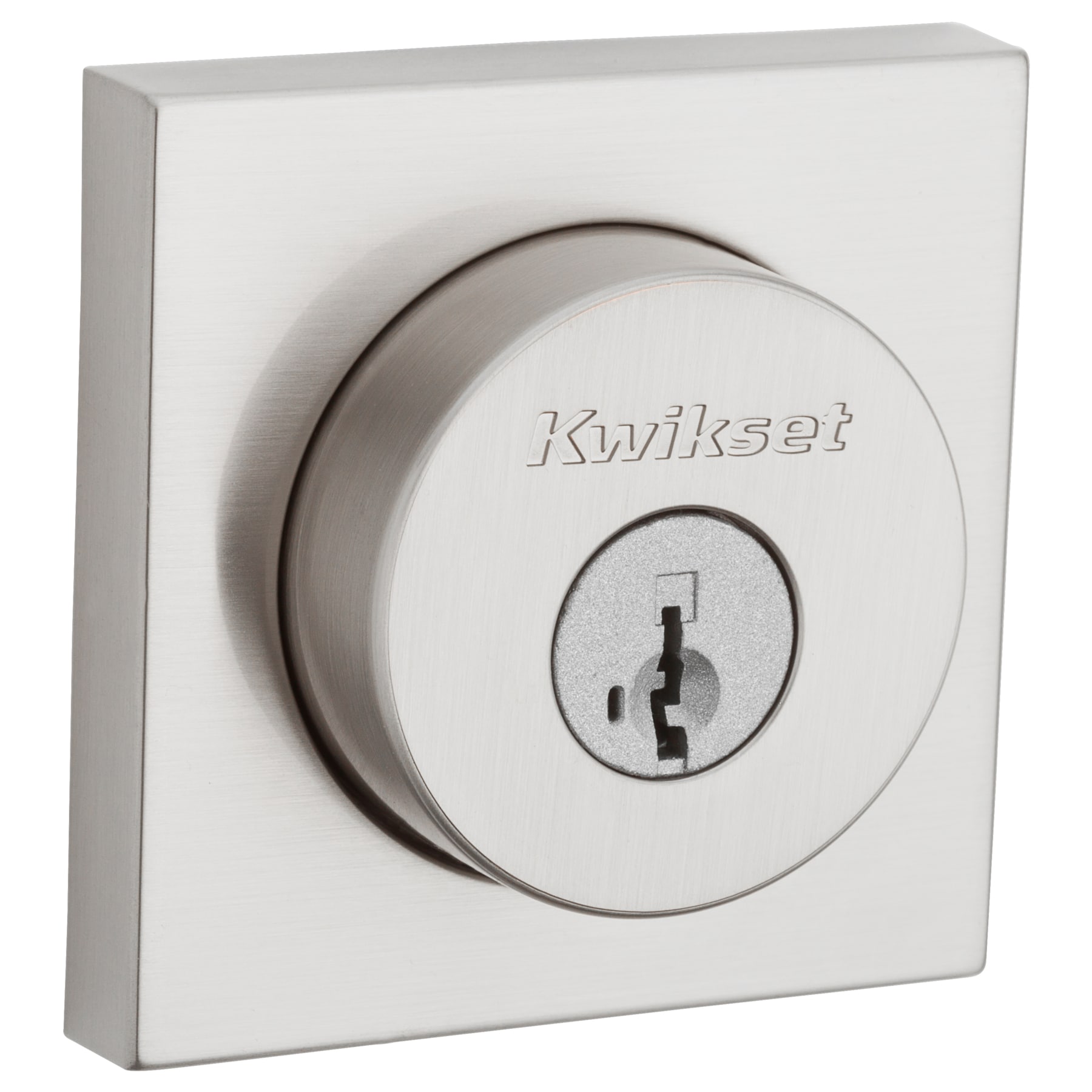 Kwikset Signature Series Signature Series Halifax Satin Nickel Single  Cylinder Deadbolt with SmartKey in the Deadbolts department at