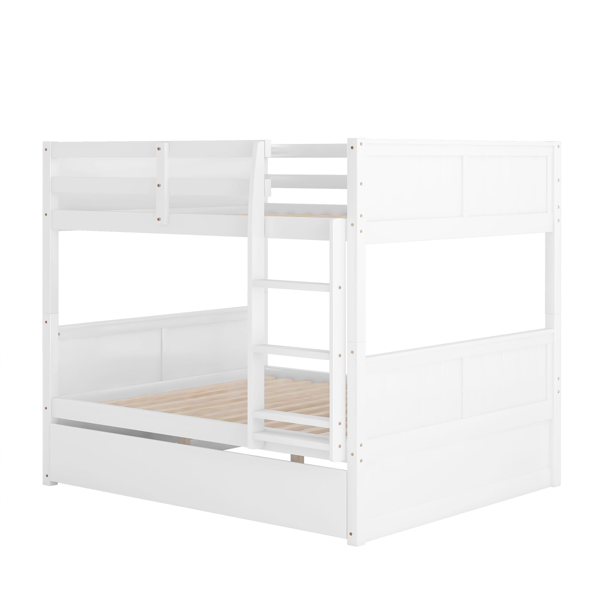 Qualler BLE00150K White Full over full Bunk Bed