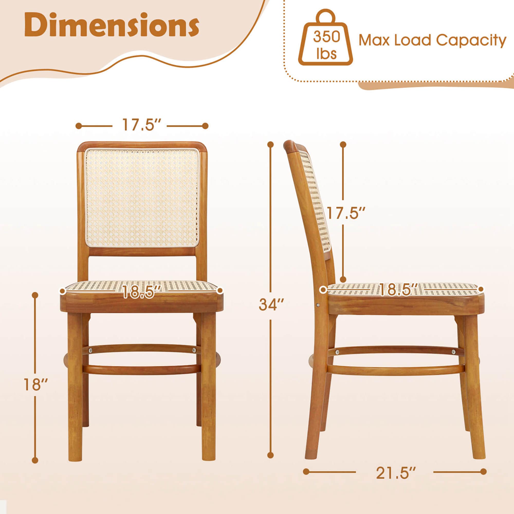 Costway HCST03801 Dining-Chairs - View #2