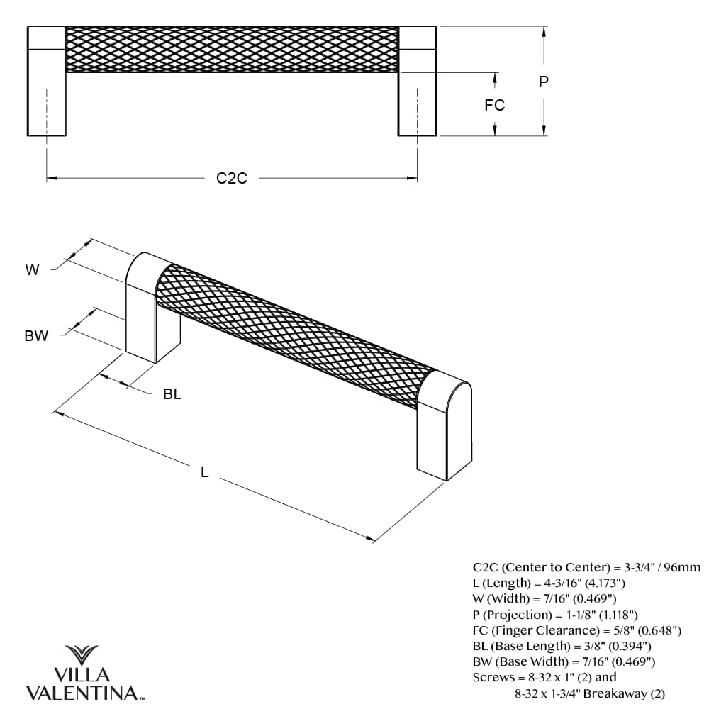 Villa Valentina VV1096MB Cabinet-Pulls - View #7