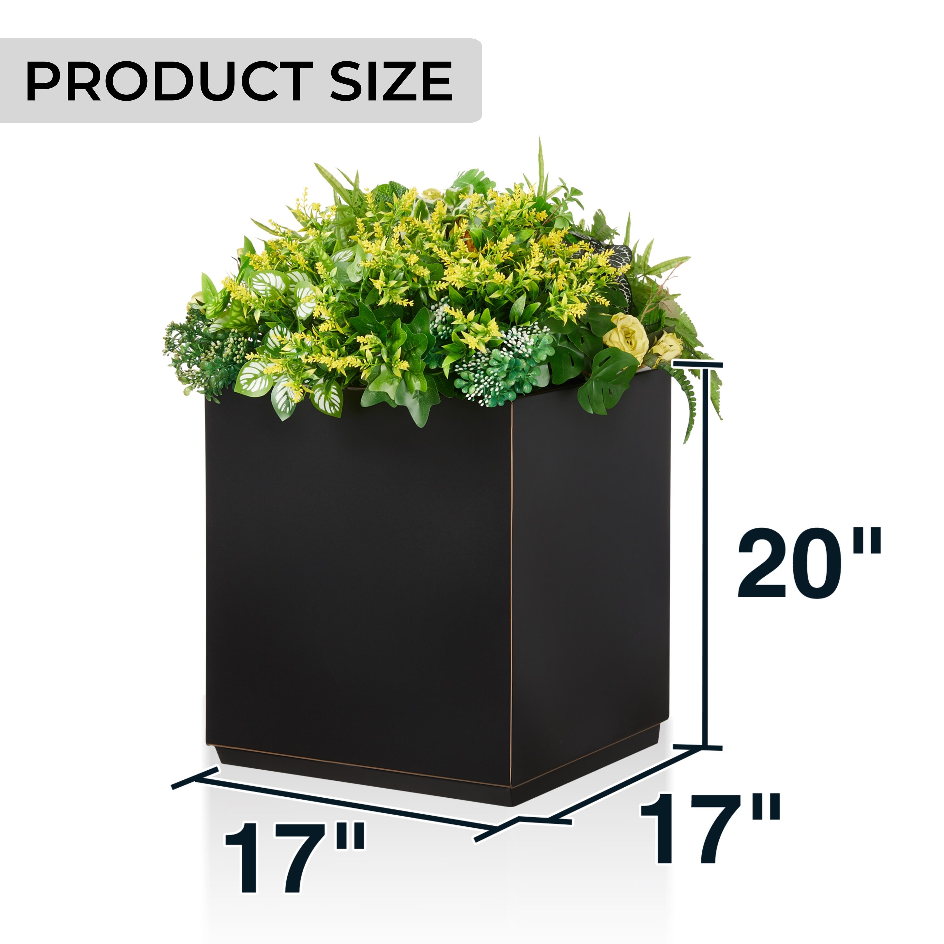 EDYO LIVING HCMP005-BLK Planter-Window-Box - View #4