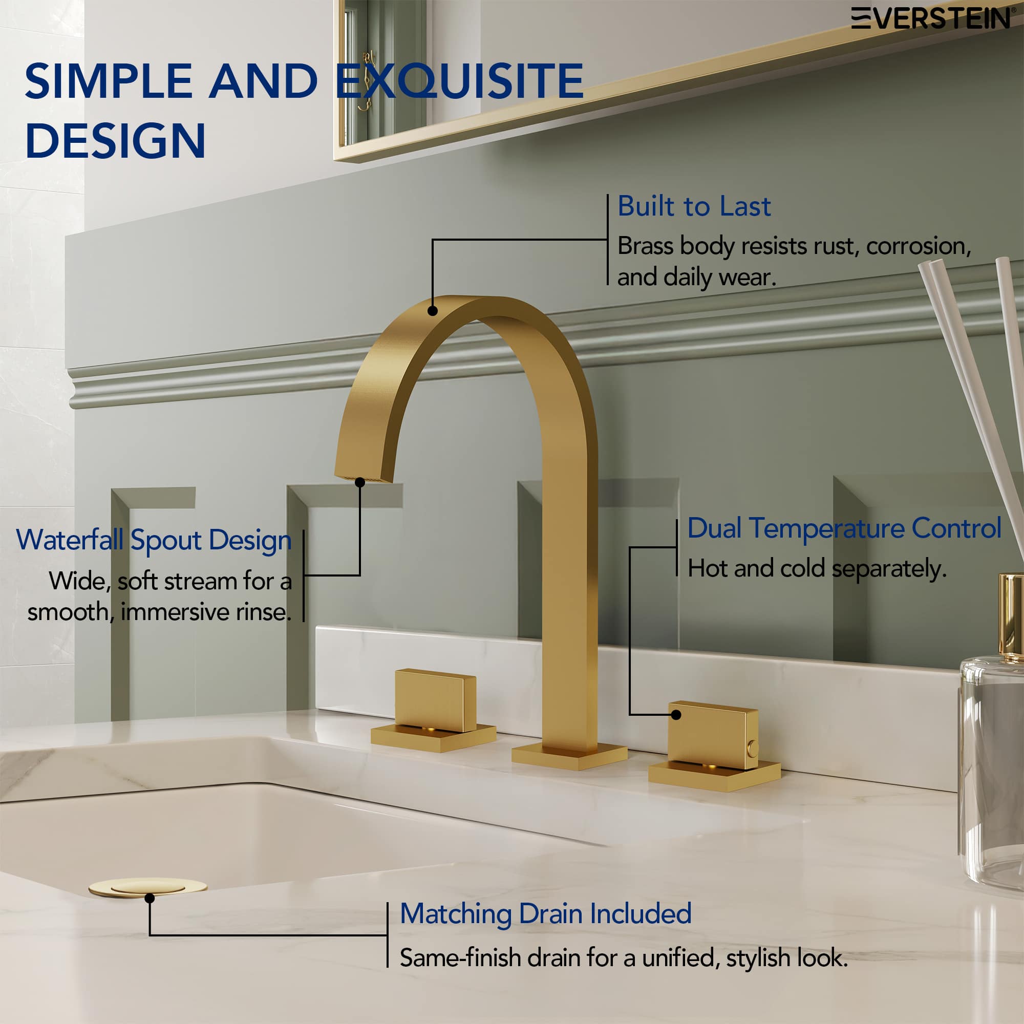 EVERSTEIN SFS-1151-GD Lavatory-Faucets - View #7