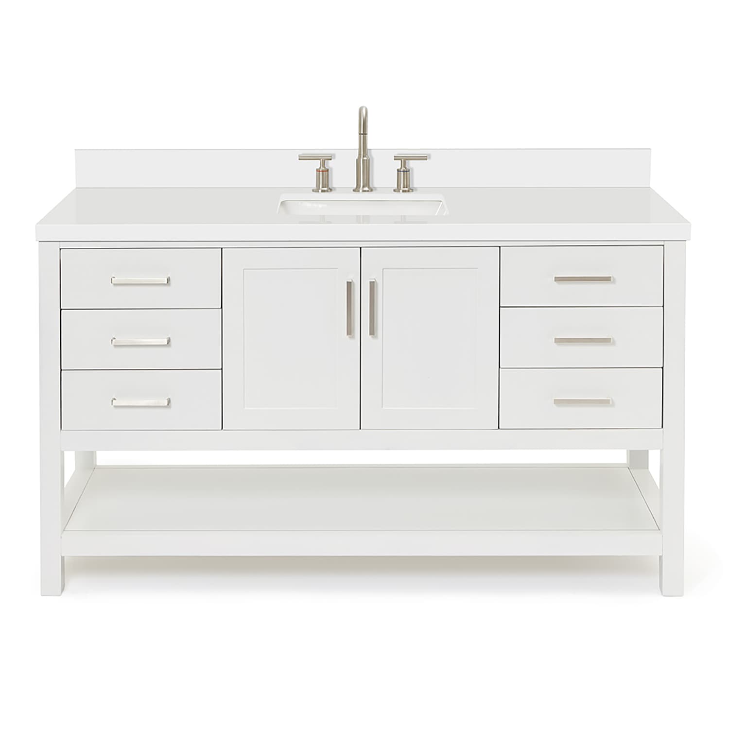 ARIEL S061SWQRVOWHT Bath-Vanity-Combo - View #2