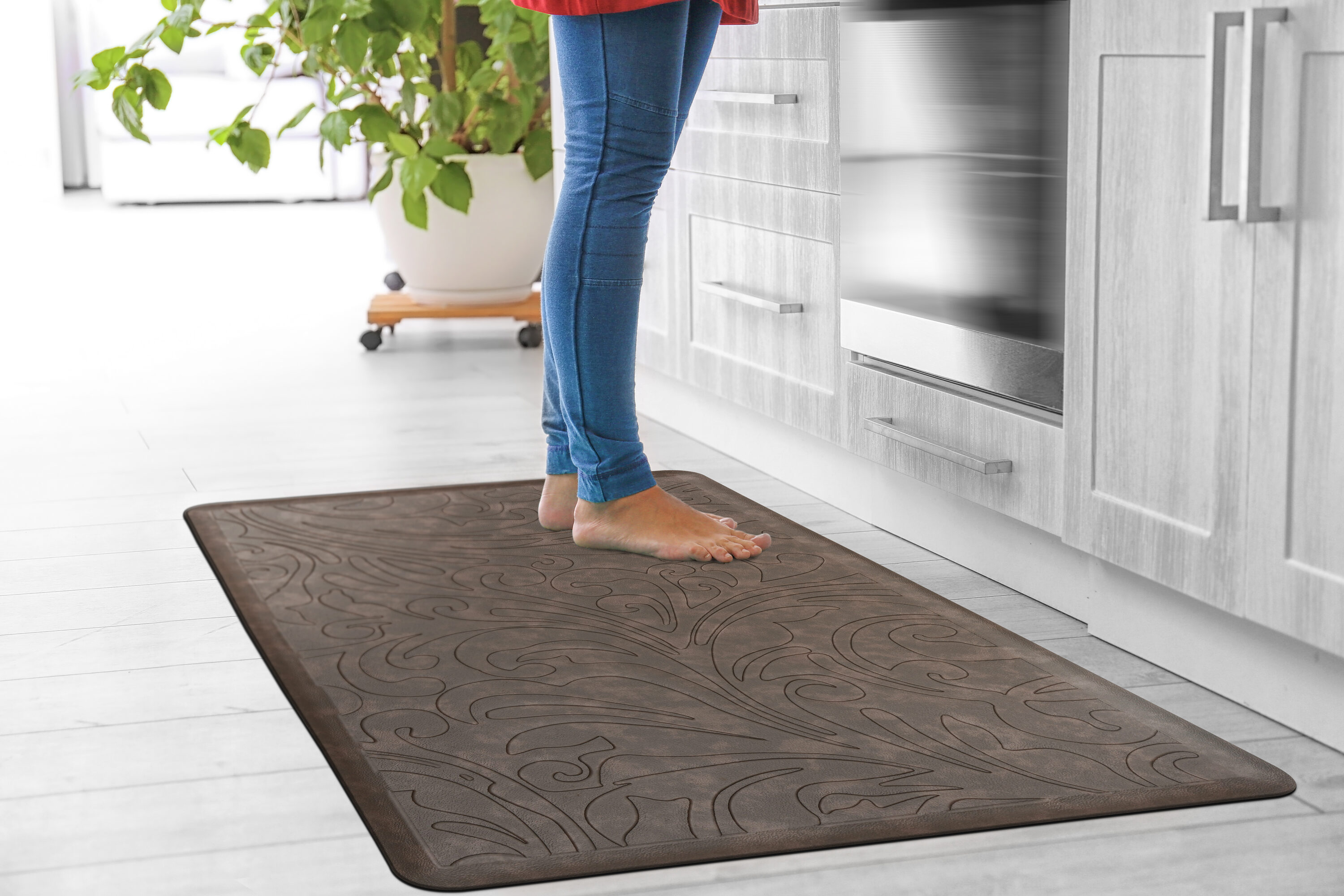World Rug Gallery 872BROWN20X30 Mats-Cat - View #5