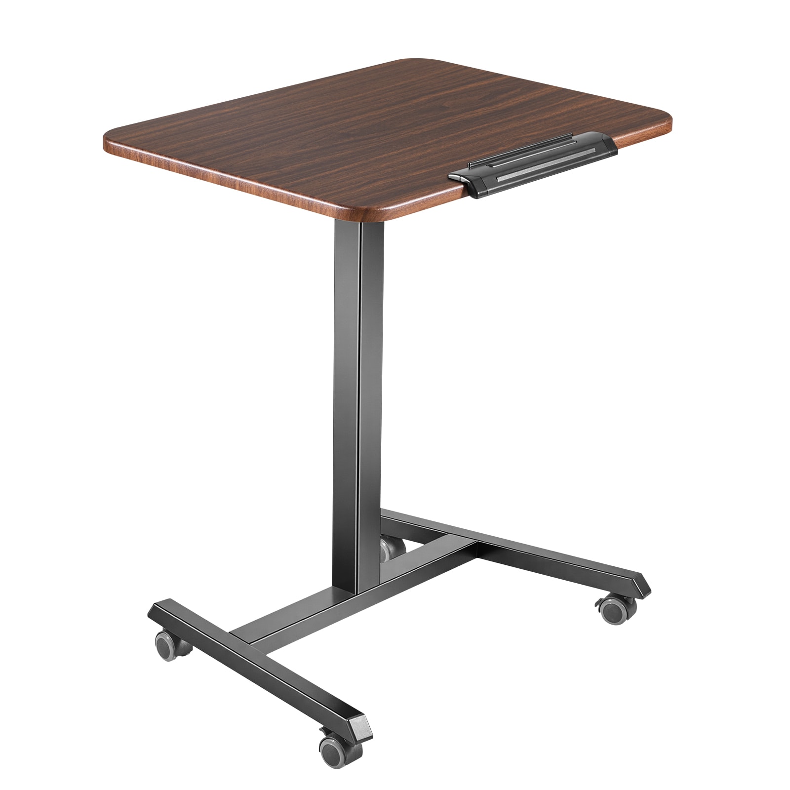 VEVOR - Standing Desk Adjustable Height Mobile Stand Up Desk with Tilting Desktop 25.6 x 19 in Sm...