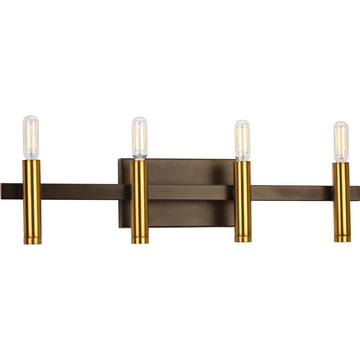 Progress Lighting P2102-20 Draper 4-Light Antique Bronze Transitional Vanity Light