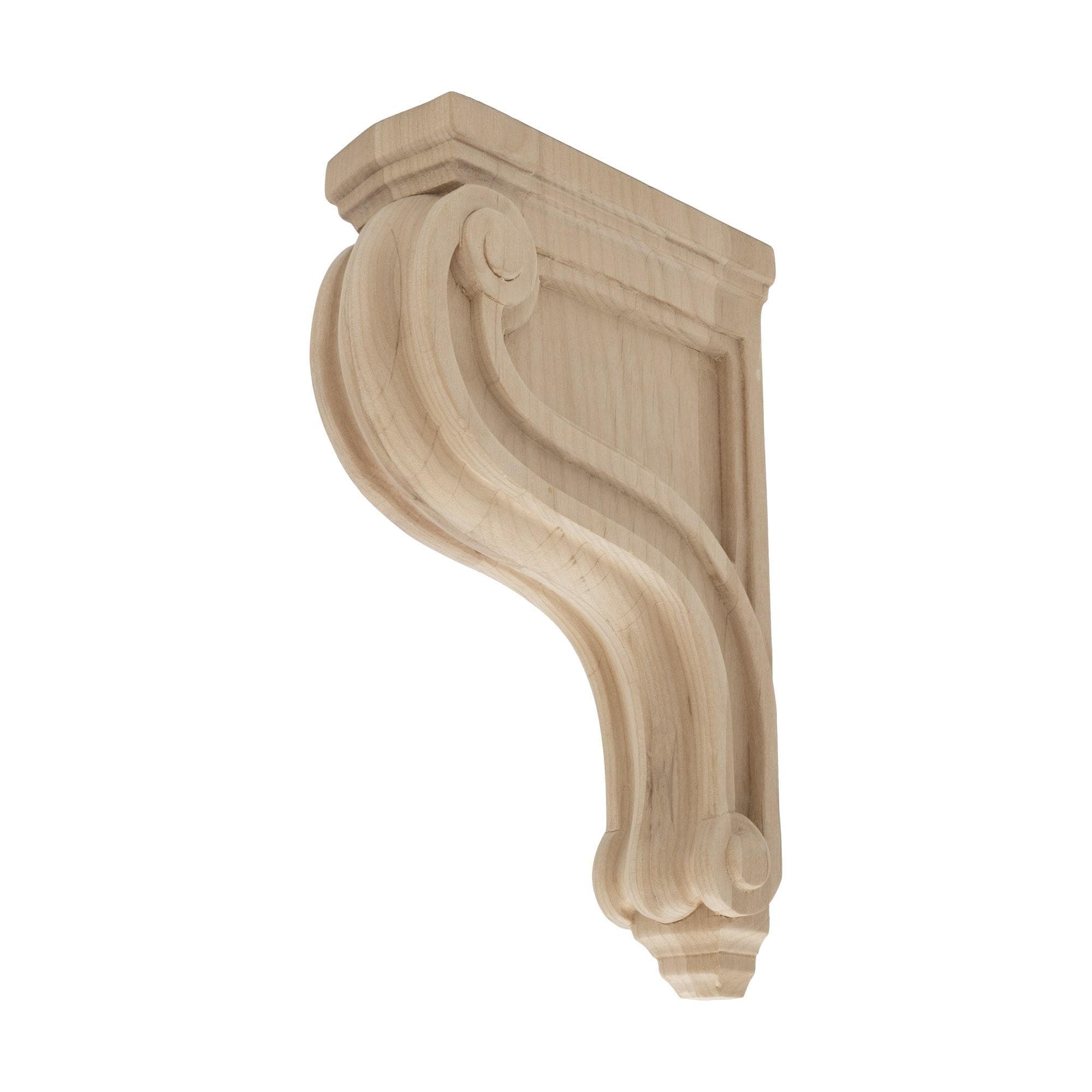 Architectural Products by Outwater 3P5.13.00235 2-in x 4.75-in x 8-in Plain Finished Alder Multiple colors/finishes Wood Paintable/Stainable Corbel
