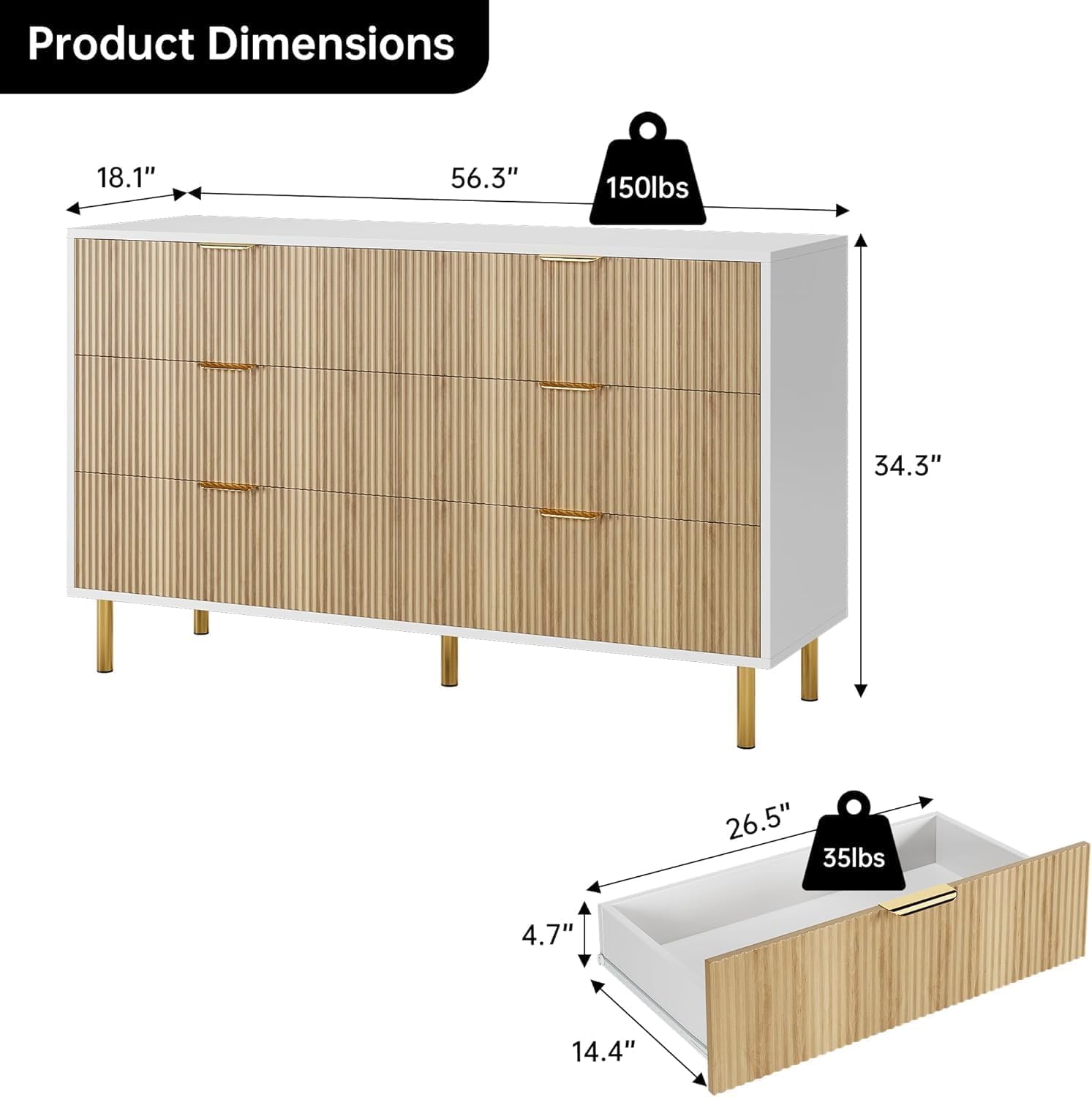 Qeetex LHF-DG-PHO-16P209RD dressers - View #2