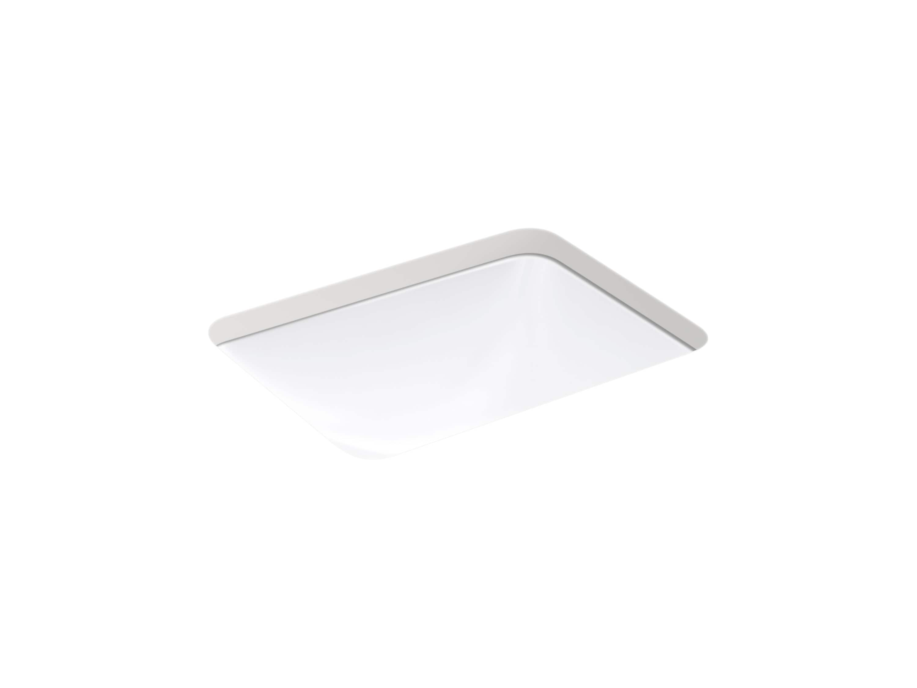 KOHLER Caxton Vitreous China Undermount Rectangular White Bathroom Sink (20.5625-in x 15.9375-in)