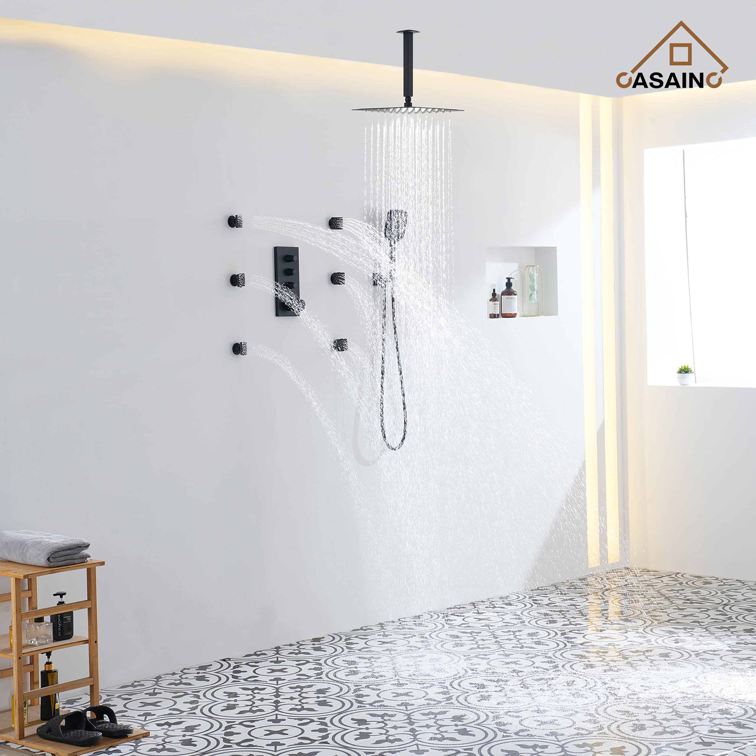 CASAINC CA-102009EB-3 Showerhead-Bar-Panels - View #3