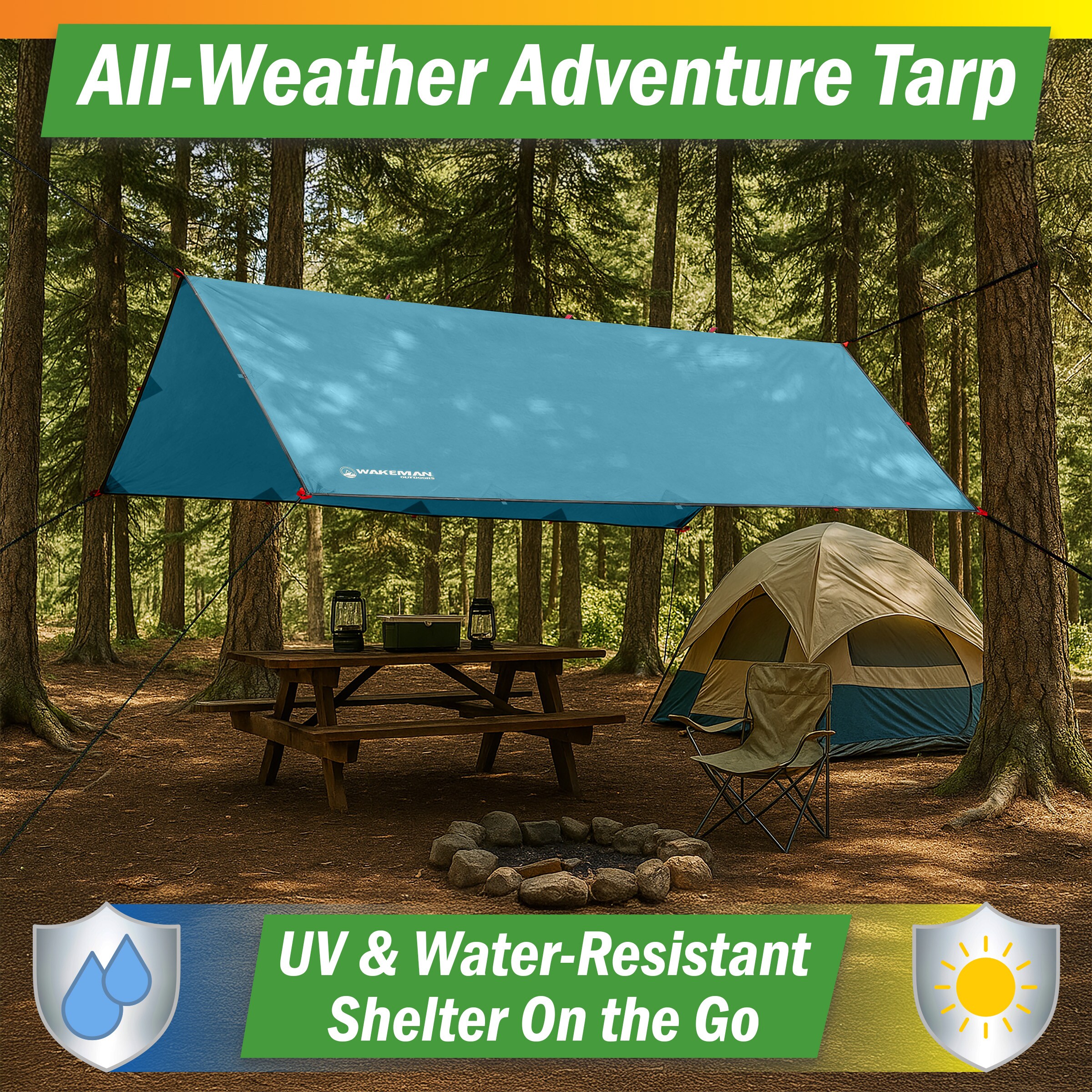 dome tent CORE 9 Person with Vestibule colour:Naturmeliert Color:Fossil Premium: An additional cost is applied to this color. Tarp DAWN L - pole connector design which