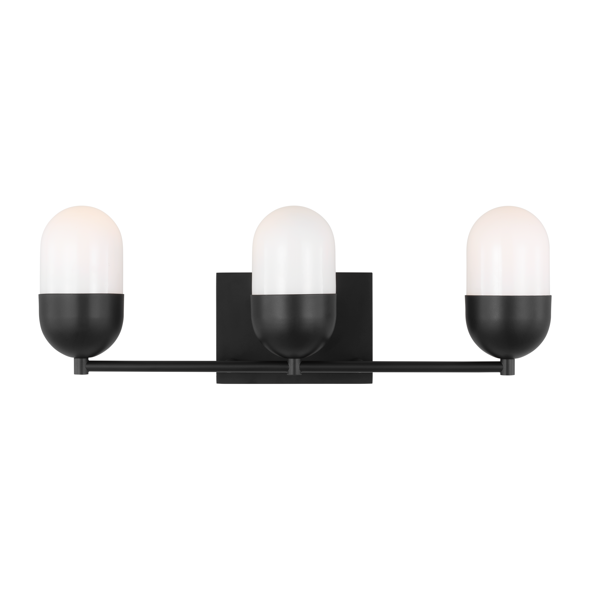 Scott Living DJV1093MBK Foster 21.625-in 3 -Light Black Modern/contemporary Vanity light