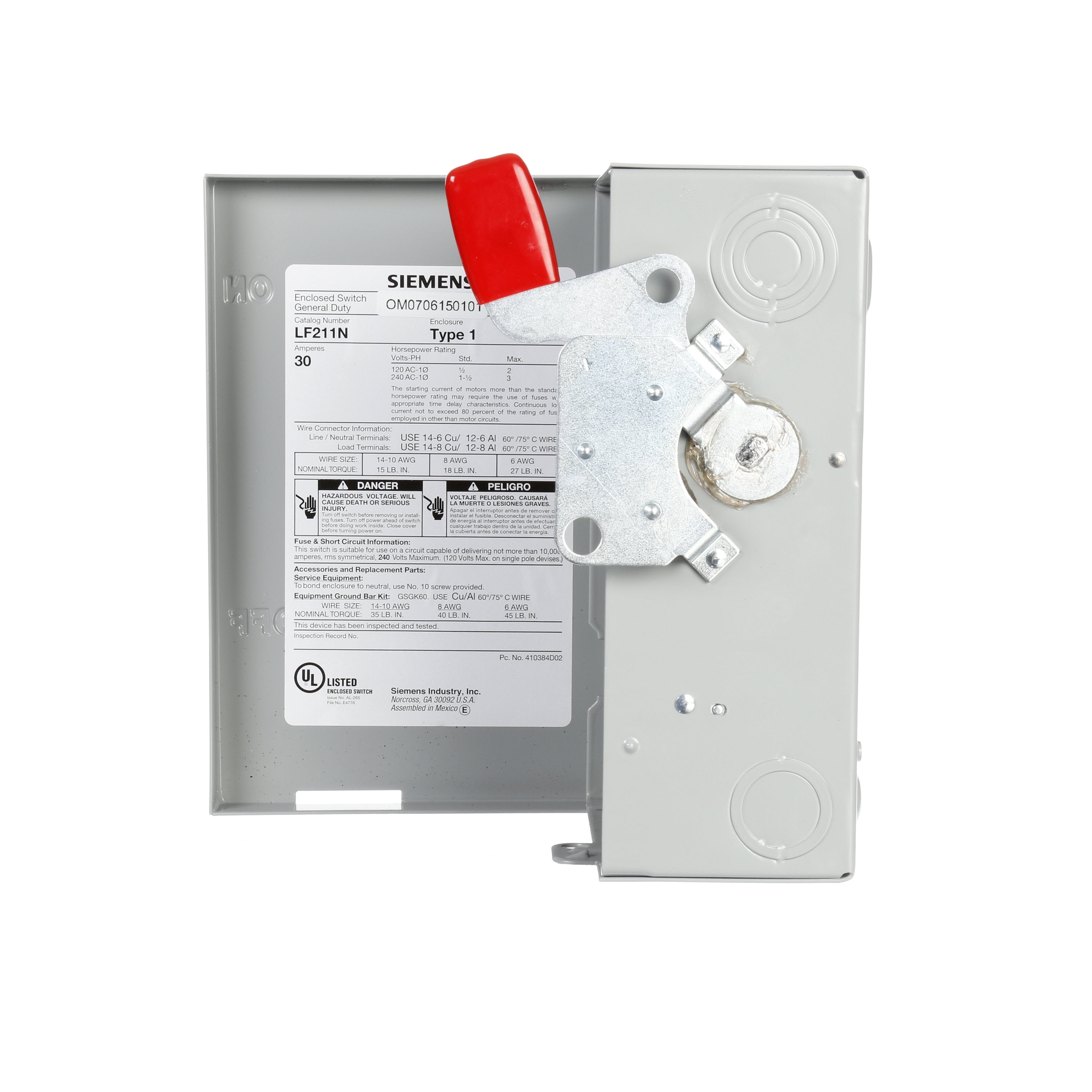 Siemens LF211NU Safety-Switches - View #3