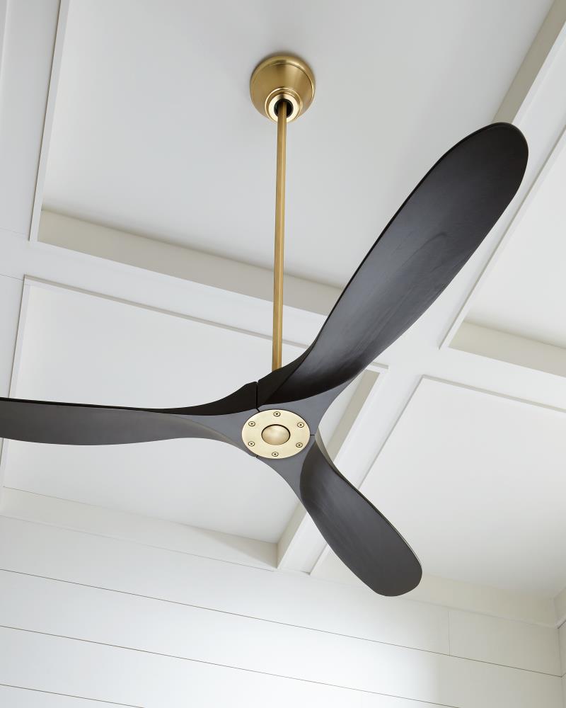 Generation Lighting Maverick 60 In Matte Black Indoor Outdoor Propeller