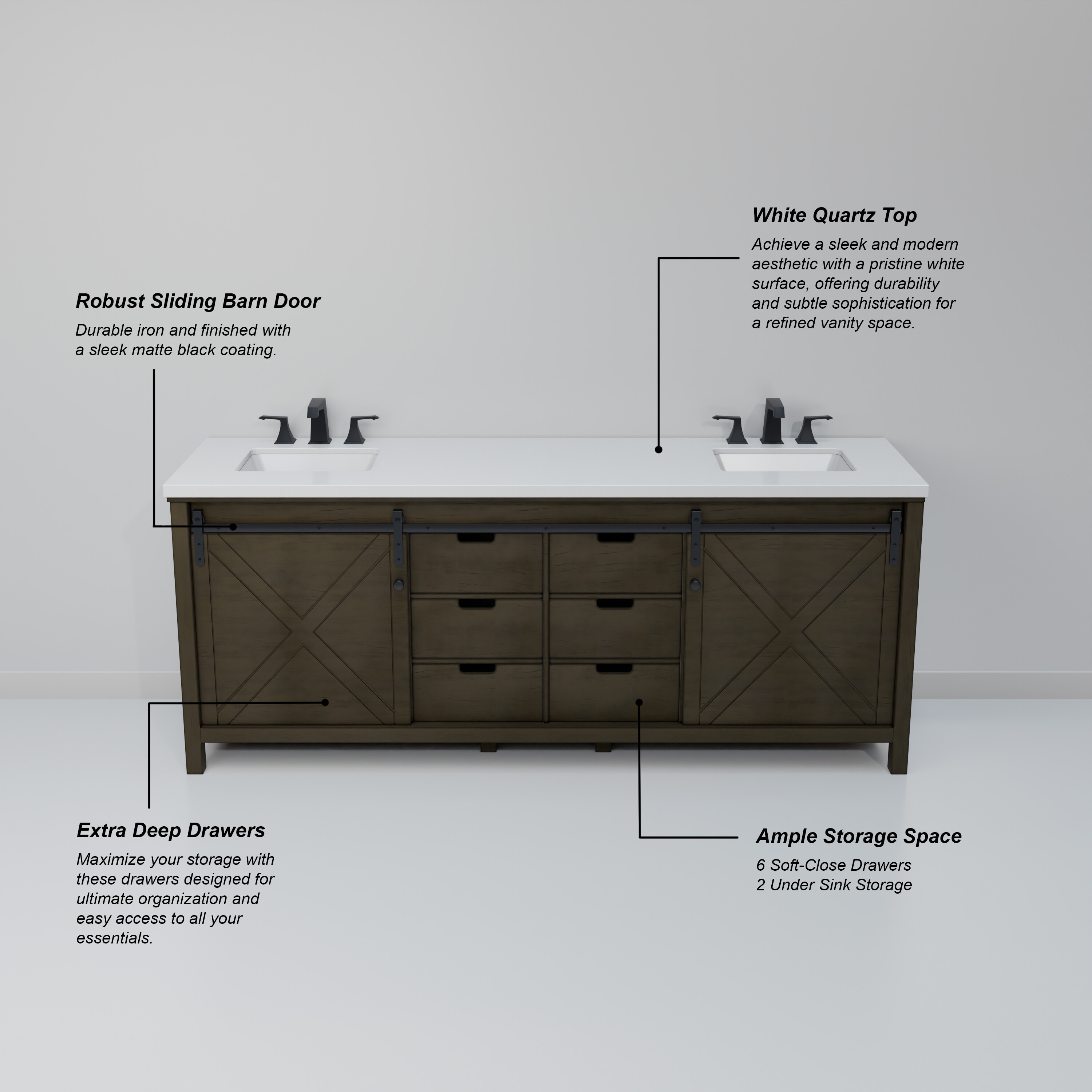 Lexora LM342284DKCSM34F Bath-Vanity-Combo - View #10