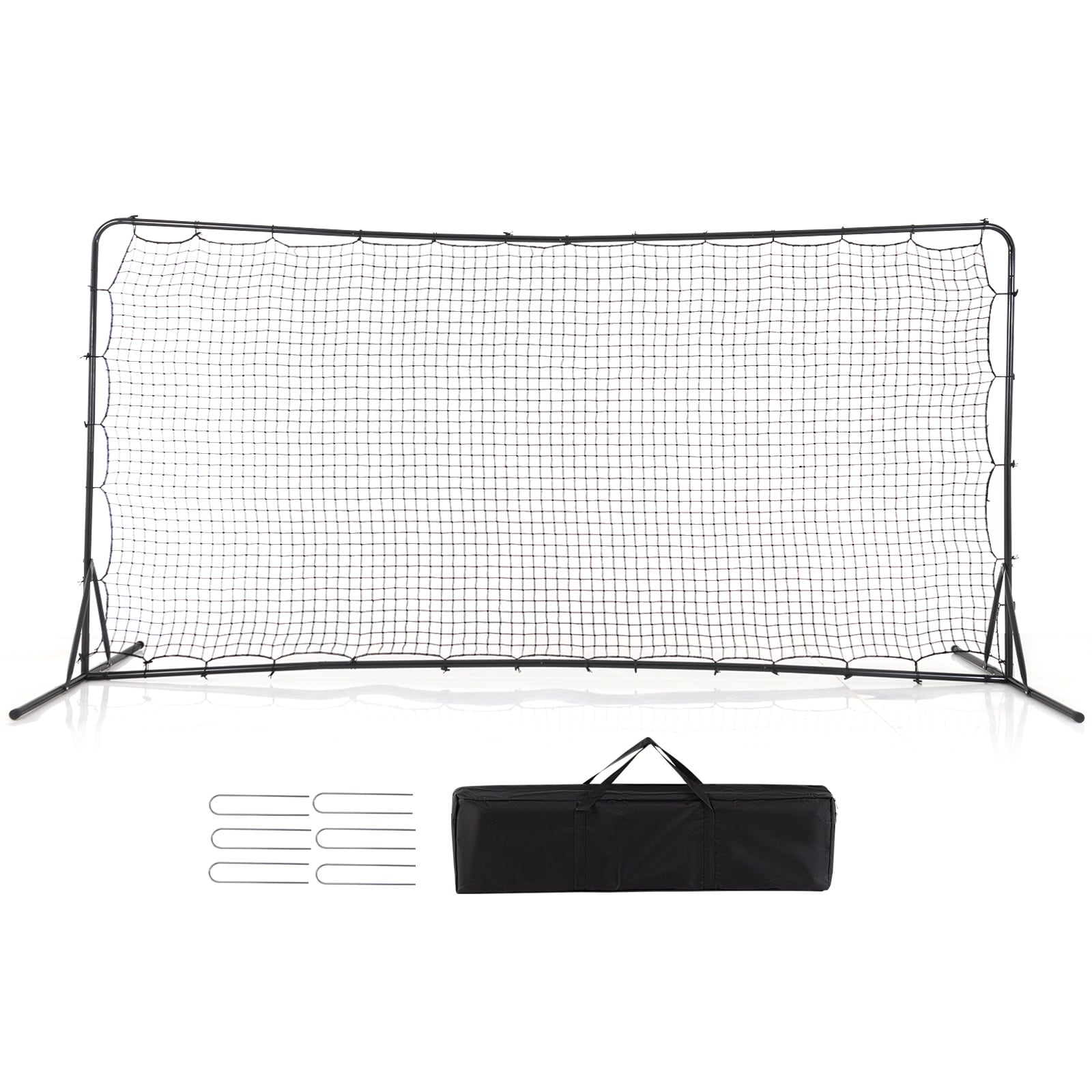 Slickblue Portable Soccer Rebounder for Kids with Weather-Resistant Net and Carrying Bag