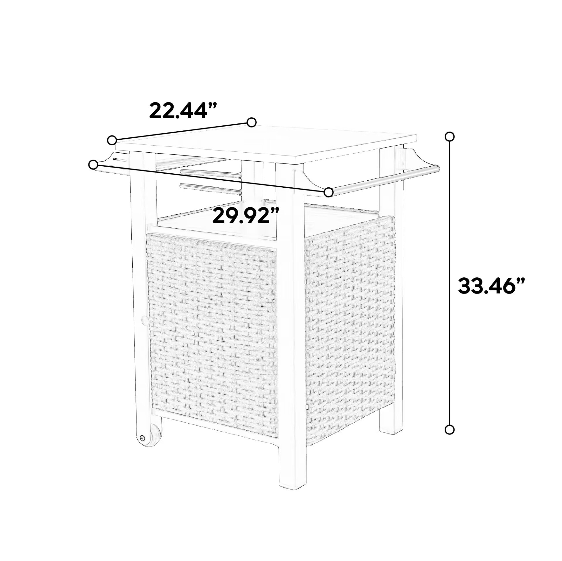 AHIOU HOME ZAAHG-P256896ST Outdoor-Carts - View #10