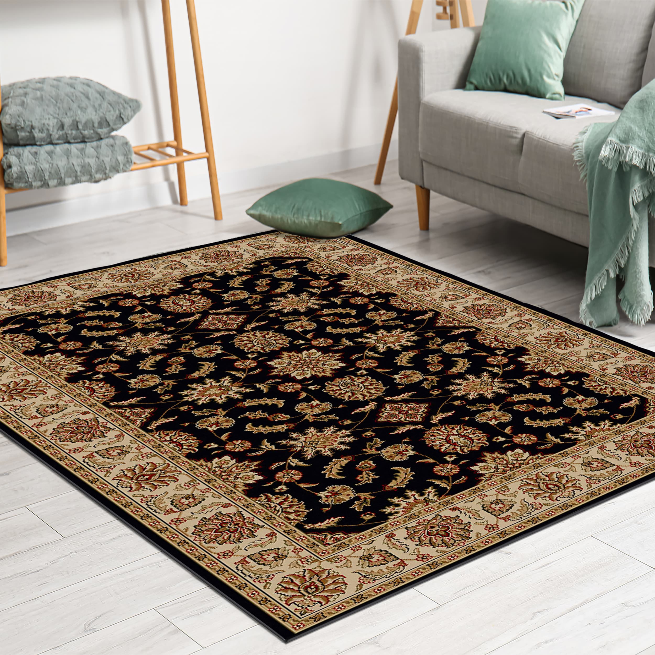 Radici USA 1592/1010/BLACK rugs - View #5