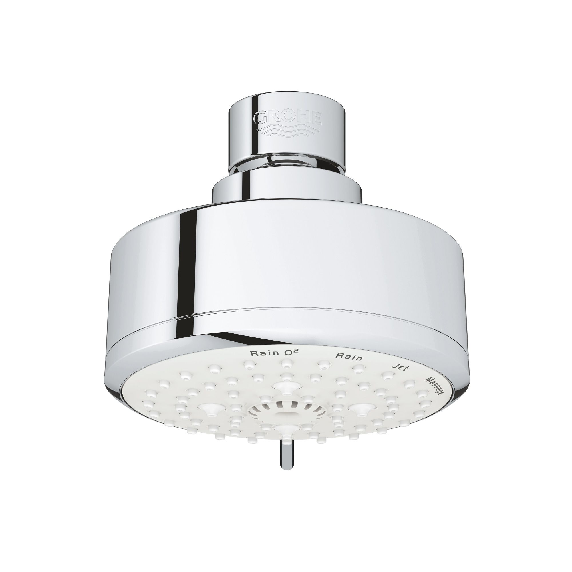 GROHE 26043001 Starlight Chrome Sold separately Multi-function 3.94-Inches Round Shower Faucet