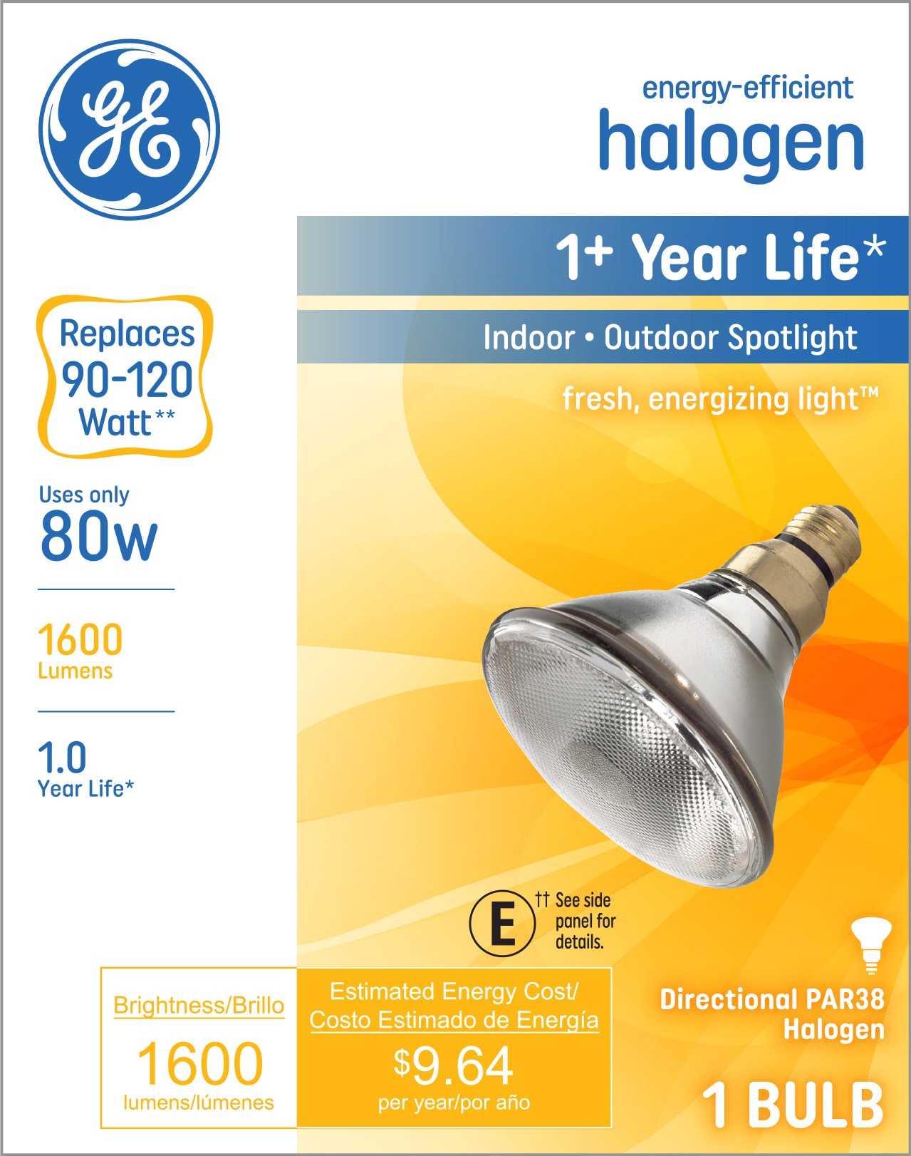 GE 120-Watt EQ PAR38 Warm White Medium Base (e-26) Light Bulb at Lowes.com