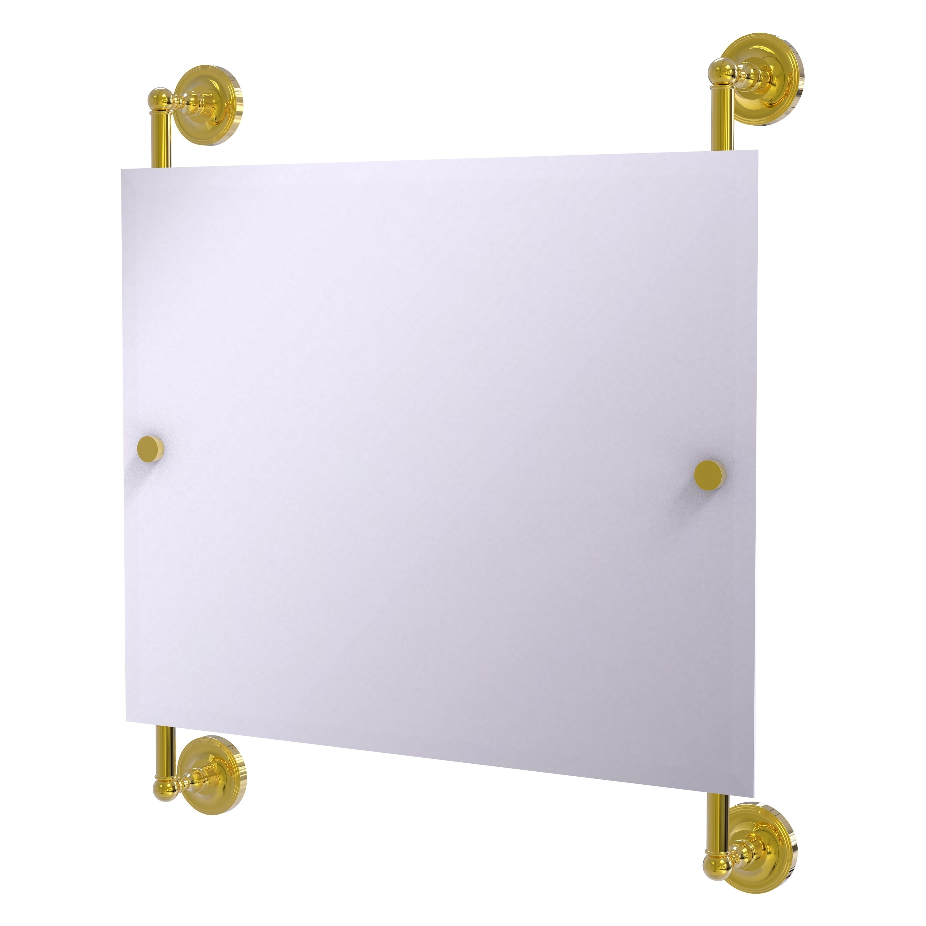 Allied Brass PR-27-93-PB Prestige Regal 26-Inches x 29-Inches Beveled Frameless Rectangle Bathroom Vanity Mirror ( Polished Brass )