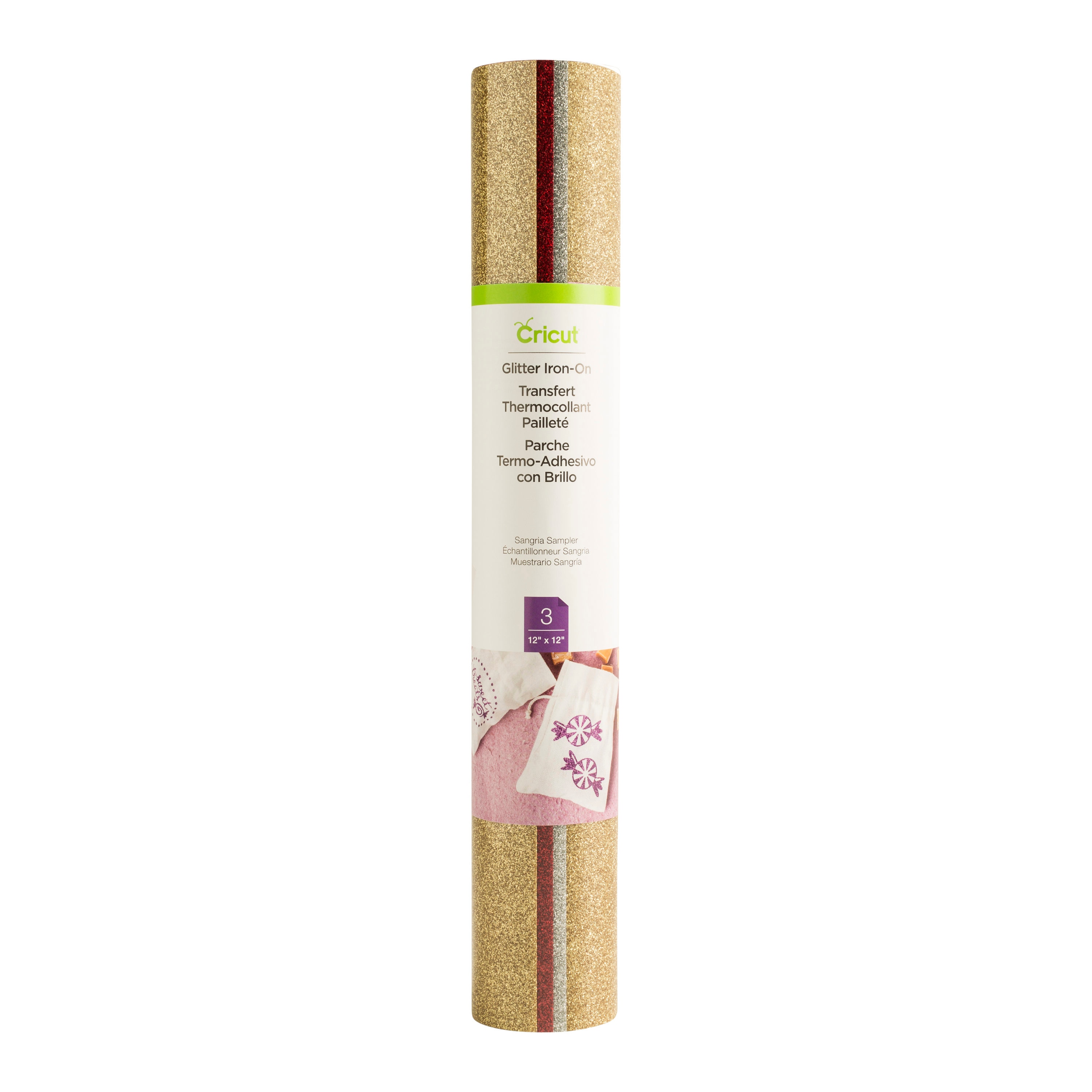 Cricut 2004503 Sangria PVC Iron-on (3-Pack)