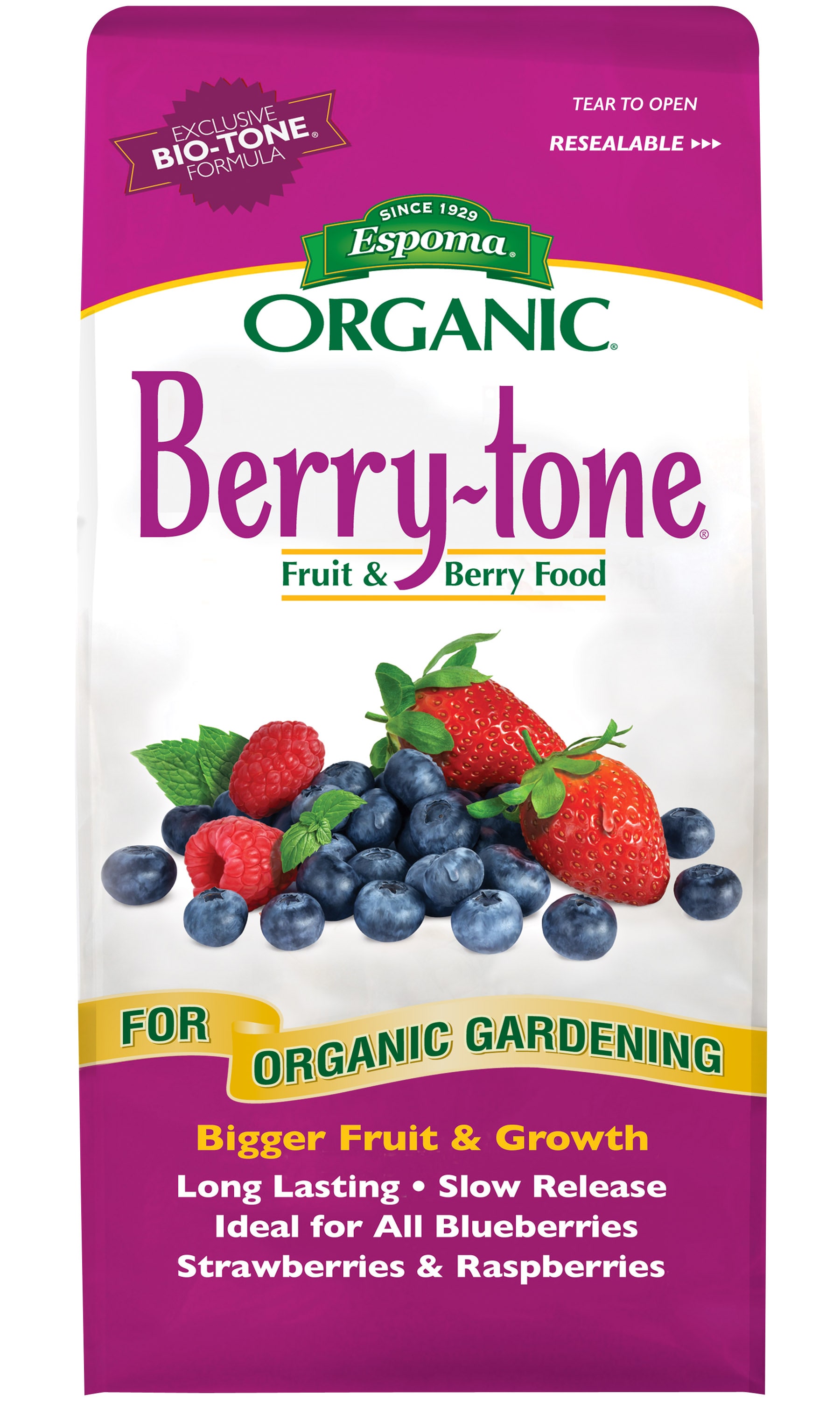 Espoma 100550131 4-lb 4-3-4 Organic Natural Nut and Berry Trees/Shrubs Food