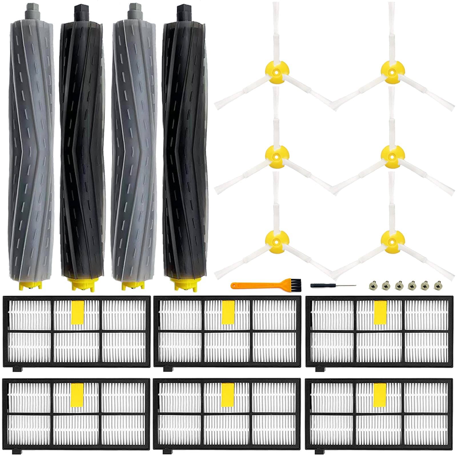 KIWDZFU - 14 Pack Replacement Parts for Roomba 800 900 Series Robot Vacuum Cleaners Includes Deb...