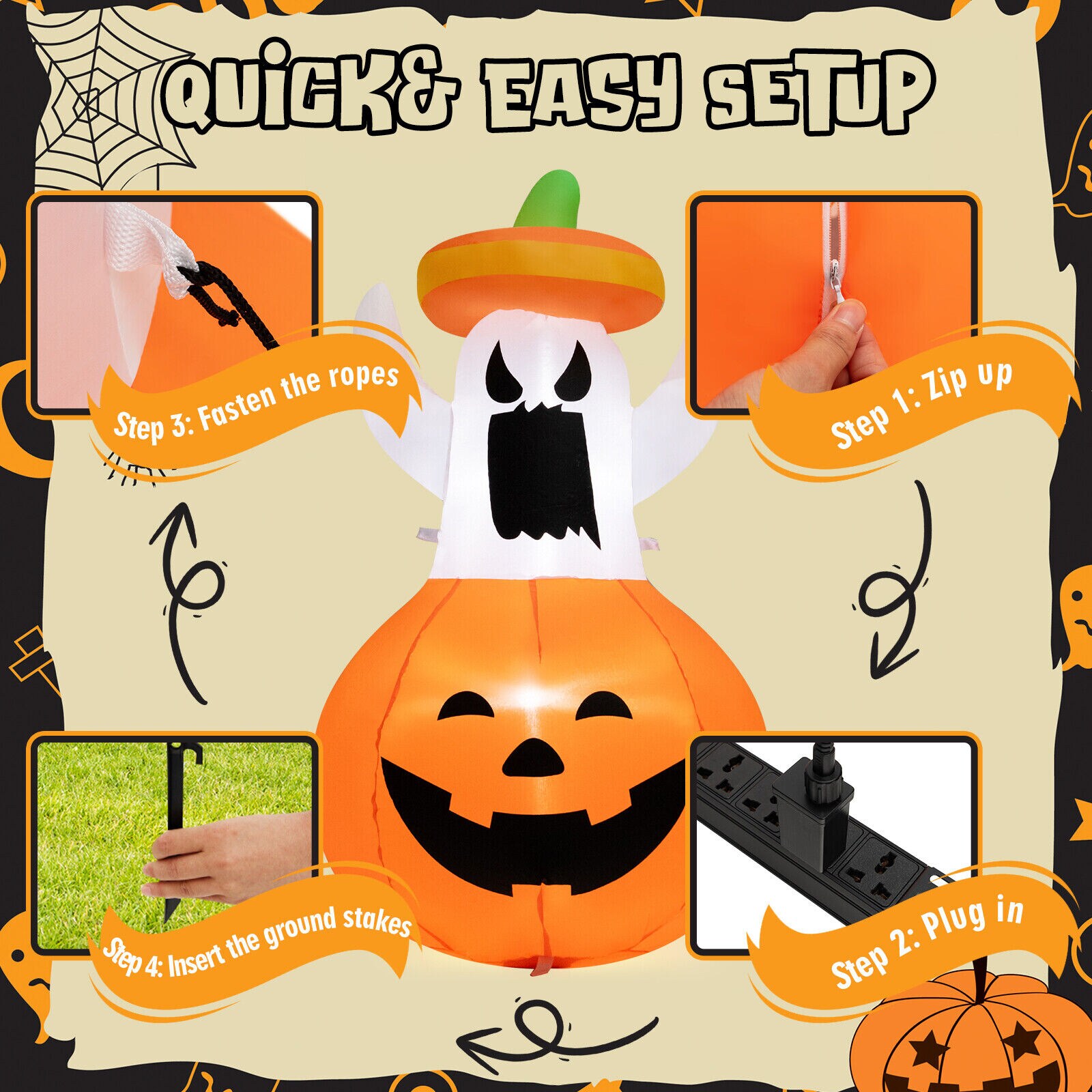 WELLFOR HYG24012US Outdoor-Halloween-Decor - View #10