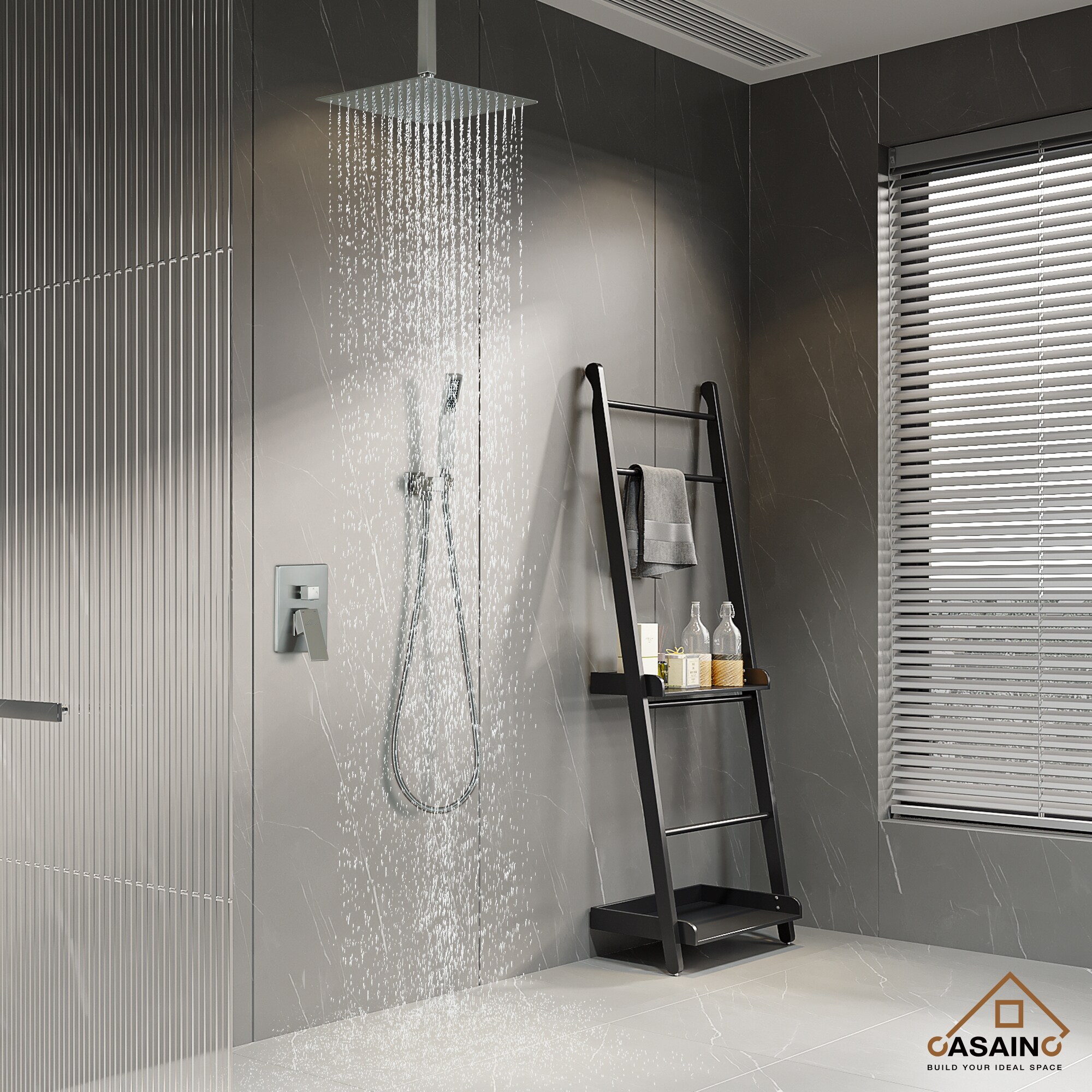 CASAINC CS3602-12MB Showerhead-Bar-Panels - View #10