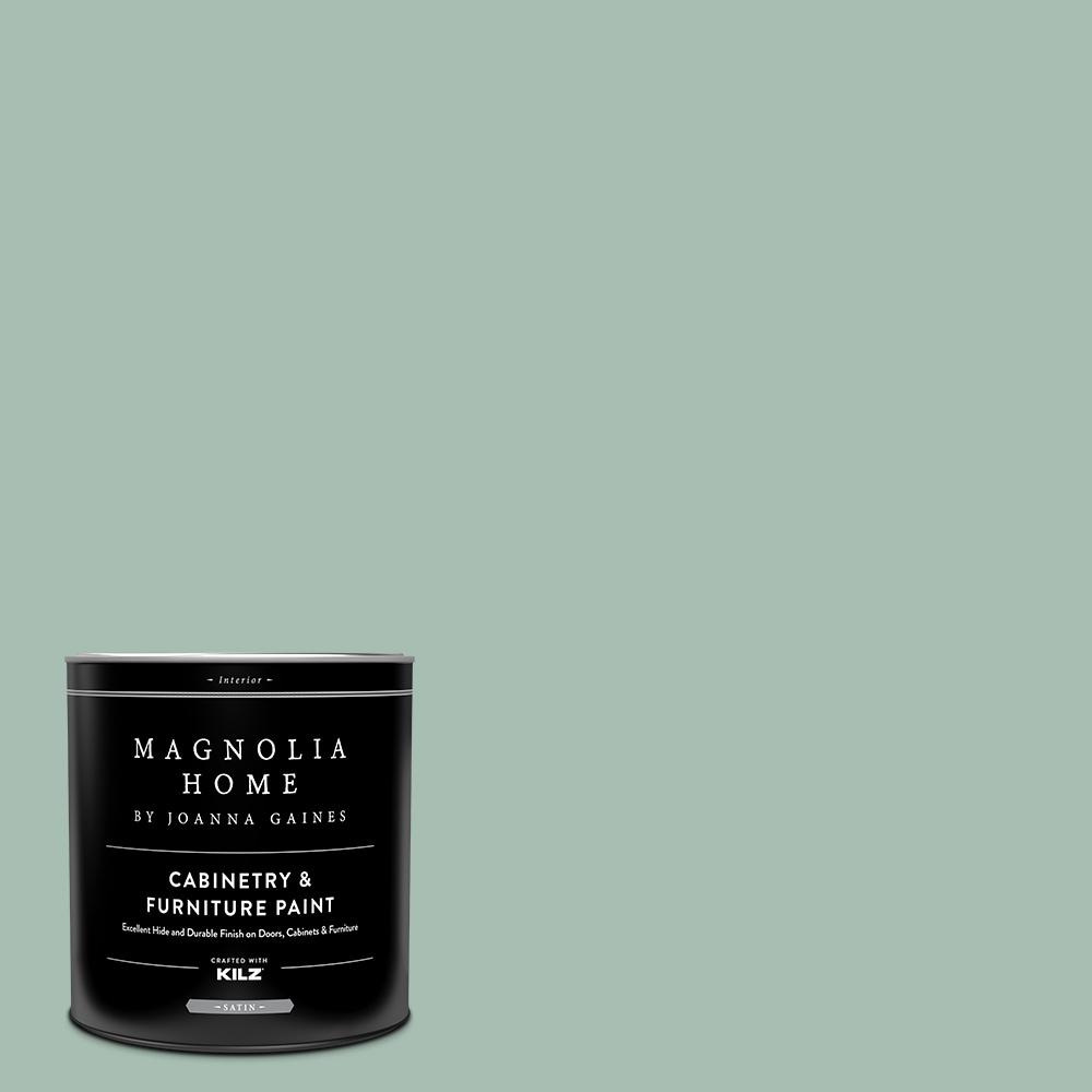 Magnolia Home MAG099-4141122  by Joanna Gaines Satin Texas Summer MAG099 Tintable Cabinet Furniture Paint Enamel ( 1-quart )