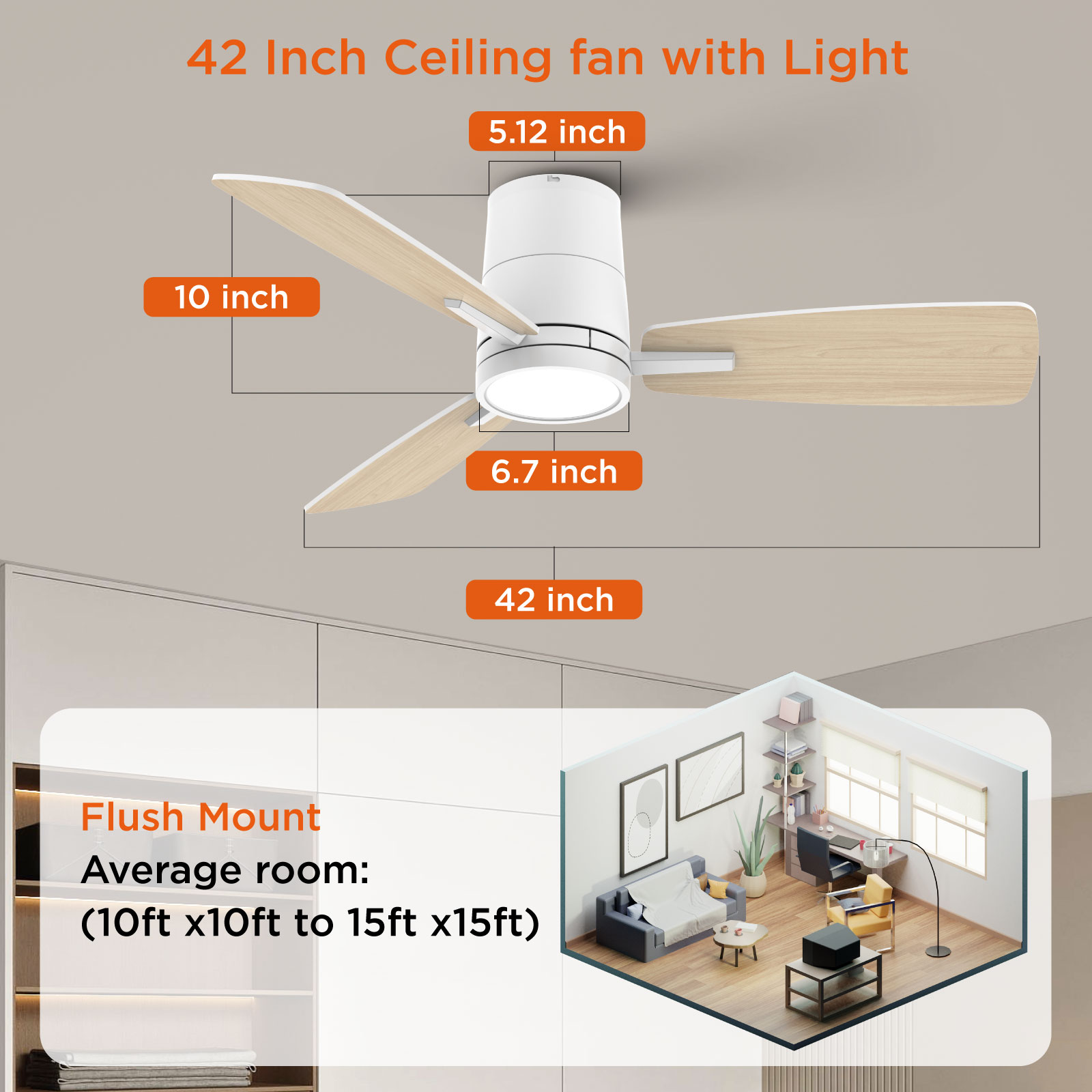 TALOYA TLY42-WE-3X-S3-2 Ceiling-Fans - View #5