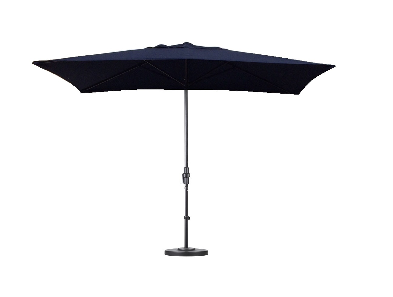 Escada Designs ESGSCU236WS-NAVY 10-ft Navy Blue No-tilt Market Patio Umbrella with Base