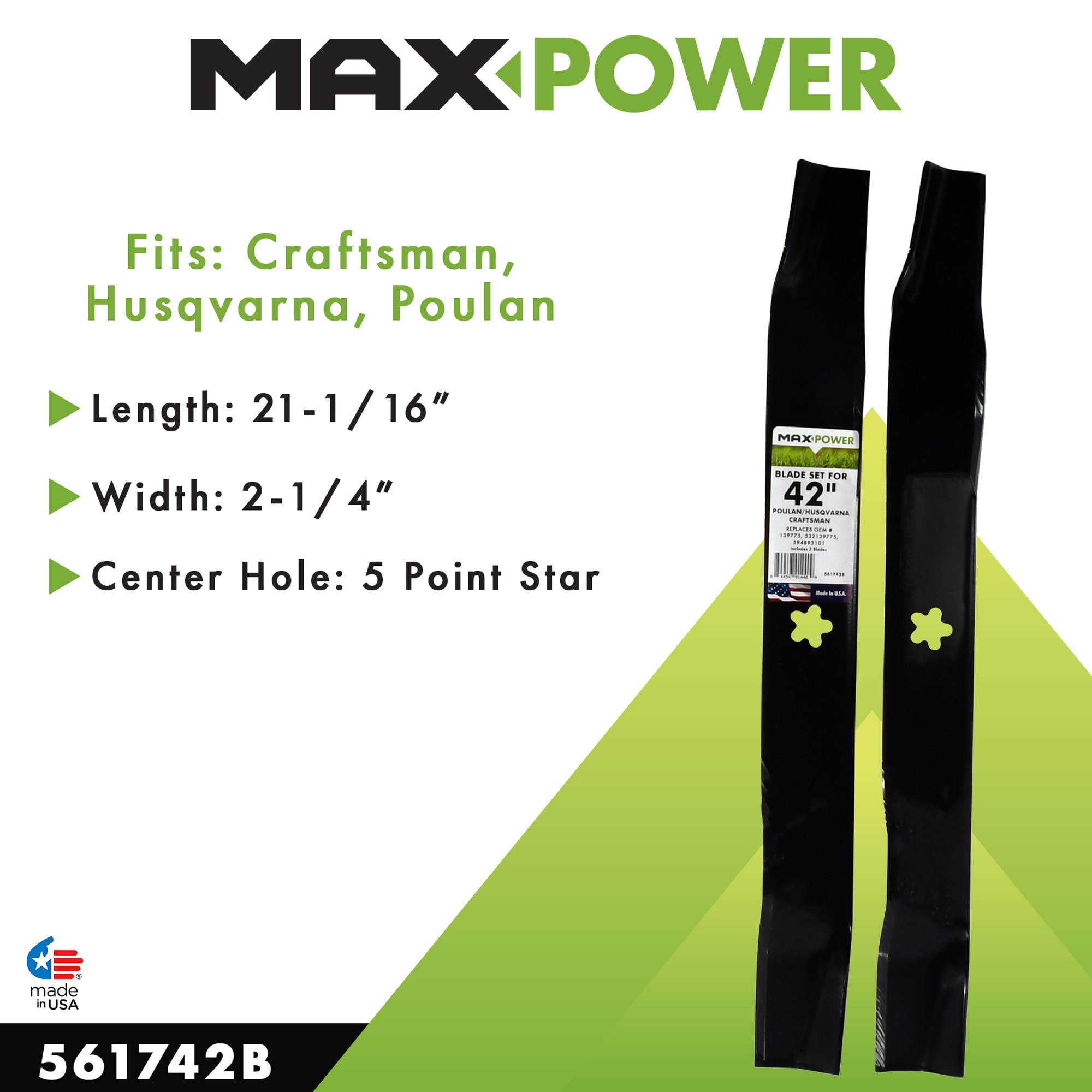 MaxPower 561742B Ope-Mower-Blades - View #5