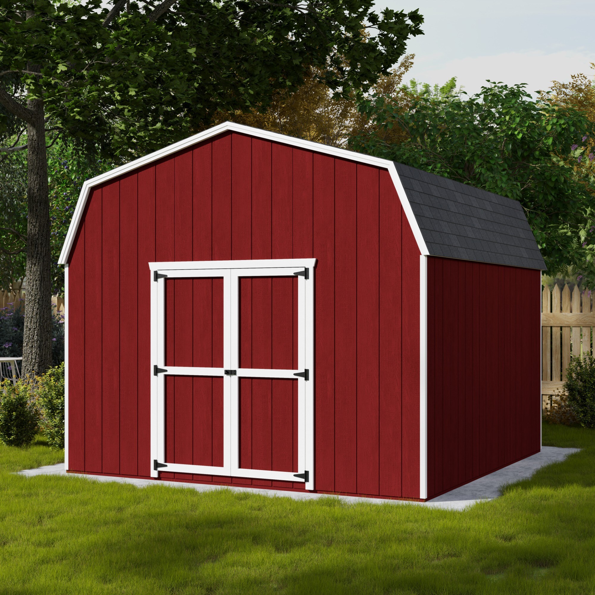 Little Cottage Co 12X12 VGB-6-PC-FK Wood-Storage-Buildings - View #2