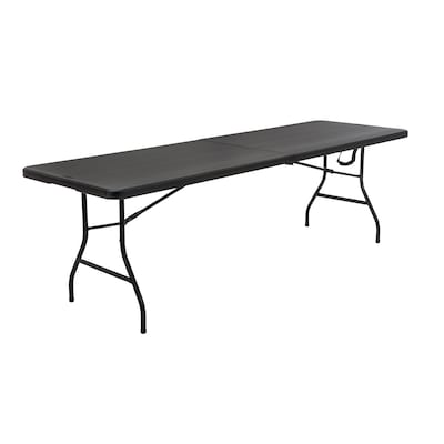 Resin Black Folding Banquet Table, How Tall Are Banquet Tables