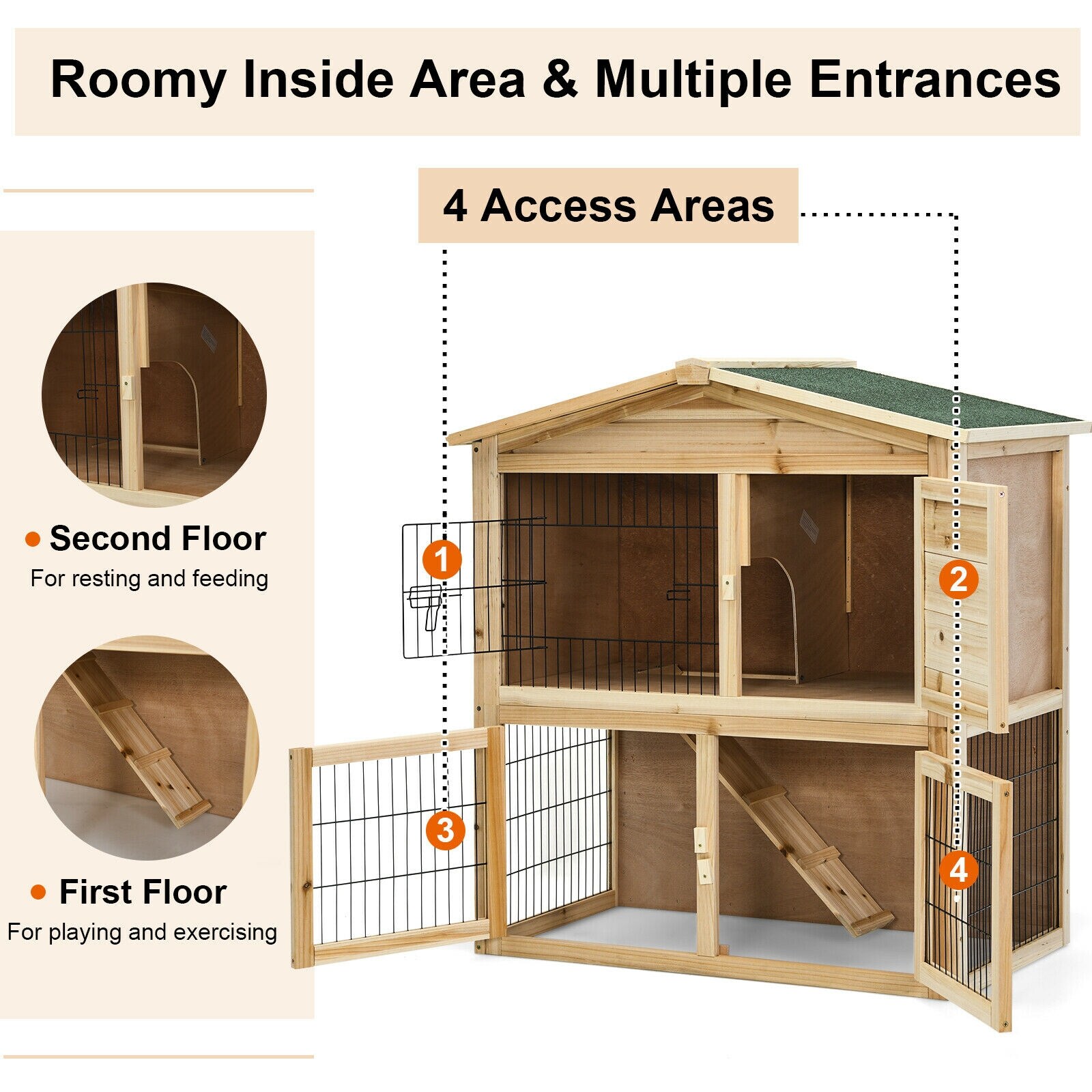 LIVIZA PH10006 Chicken-Coops-Rabbit-Hutches - View #3
