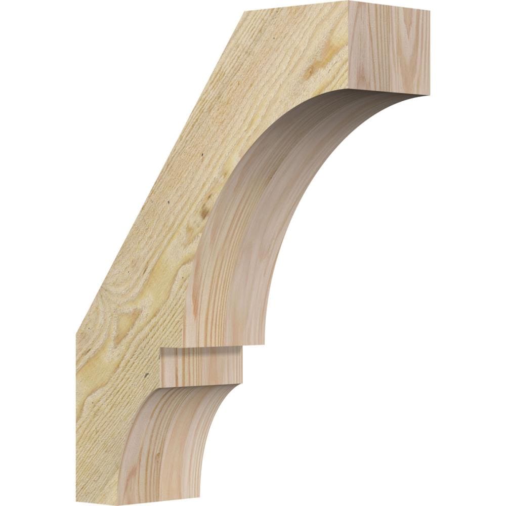 Ekena Millwork BRC04X12X16BOA00RDF 4-in x 12-in x 16-in Douglas Fir Unfinished Wood Balboa rough sawn