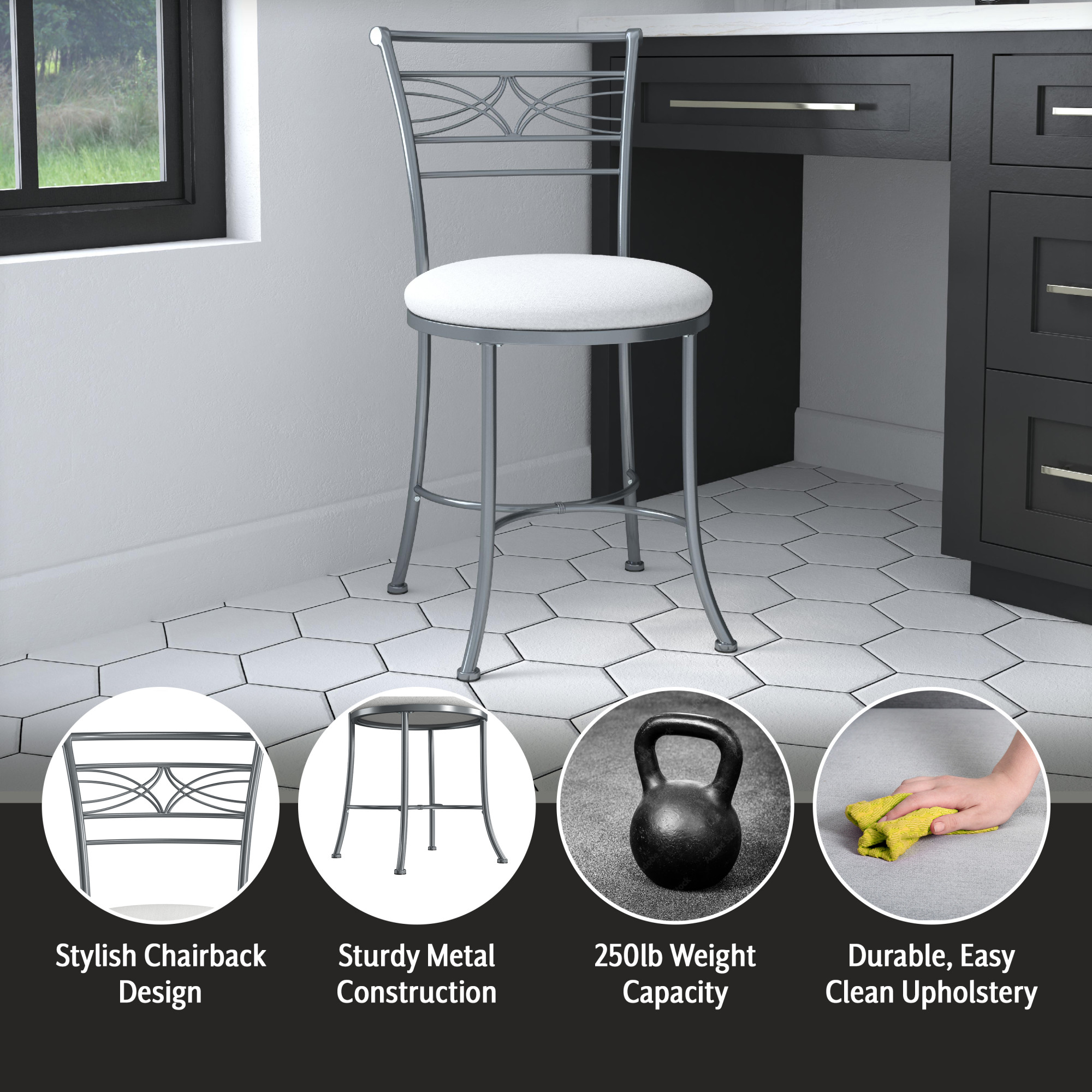 Hillsdale Furniture 50941A Vanity-Stools - View #4