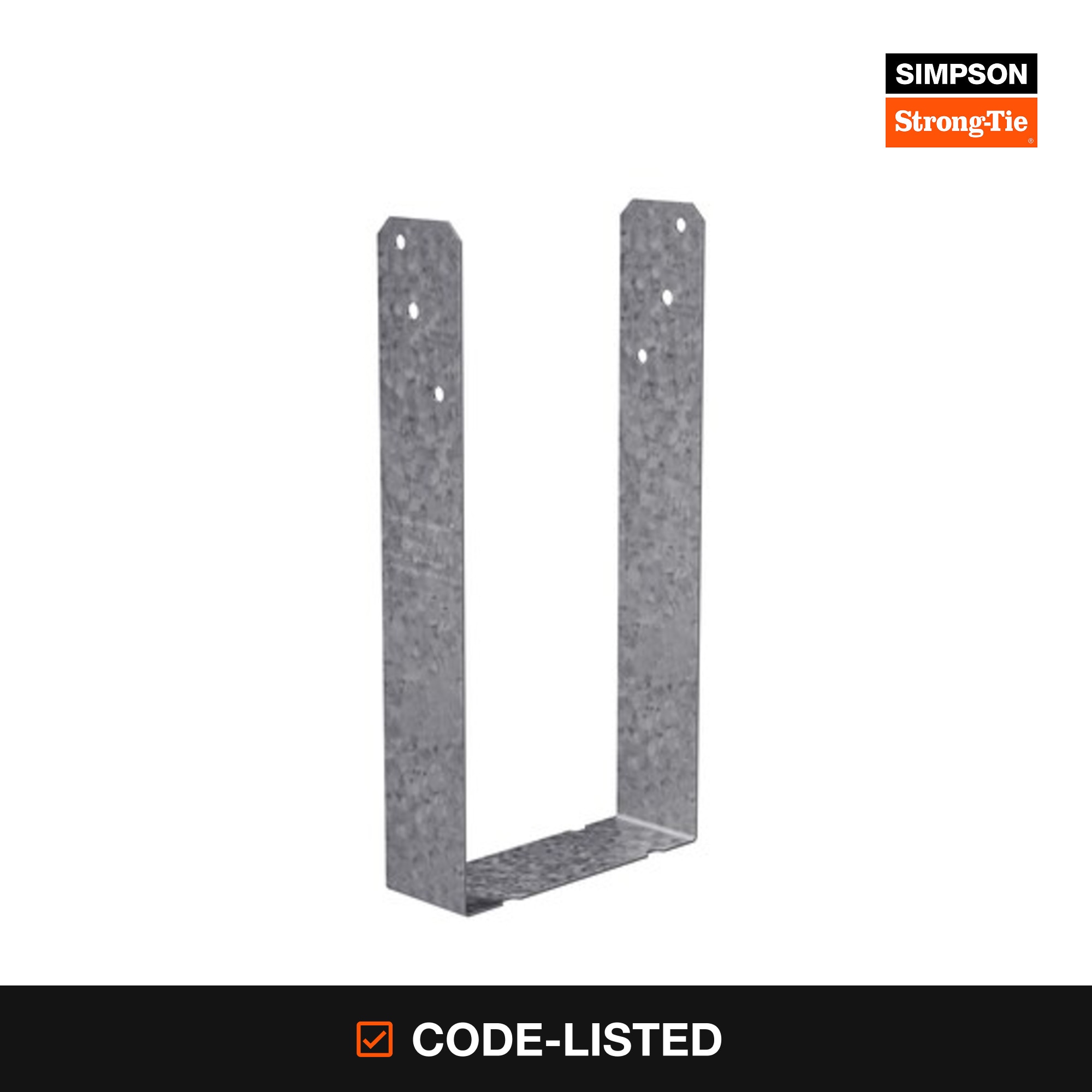Simpson Strong-Tie 3-3/5-in 20 -Gauge Galvanized Steel Stud plate tie Wood to wood