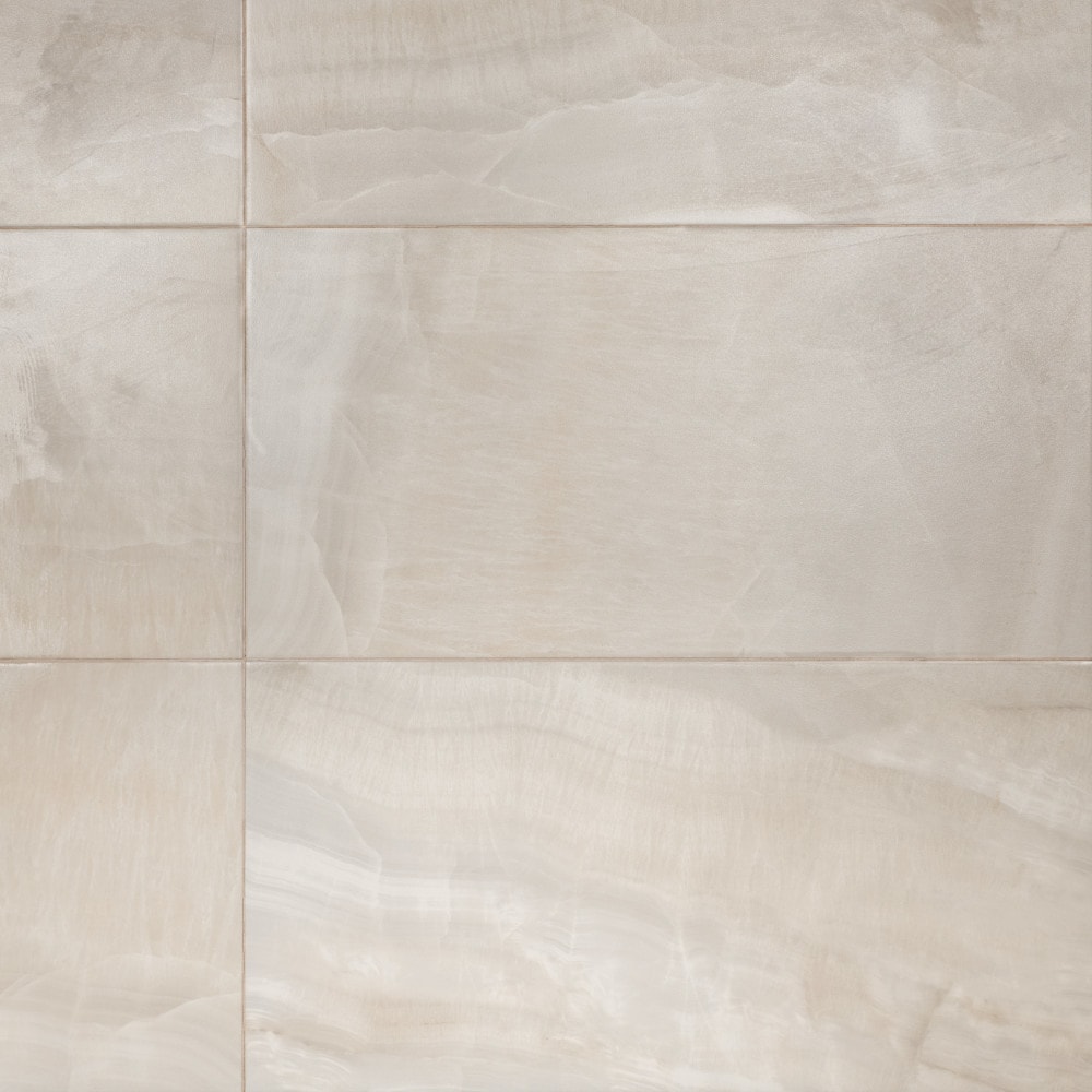 Affinity Tile S1FGFDUBPE Sample- Dubai Pearl 12-in x 13-in Satin Porcelain Floor and Wall Tile